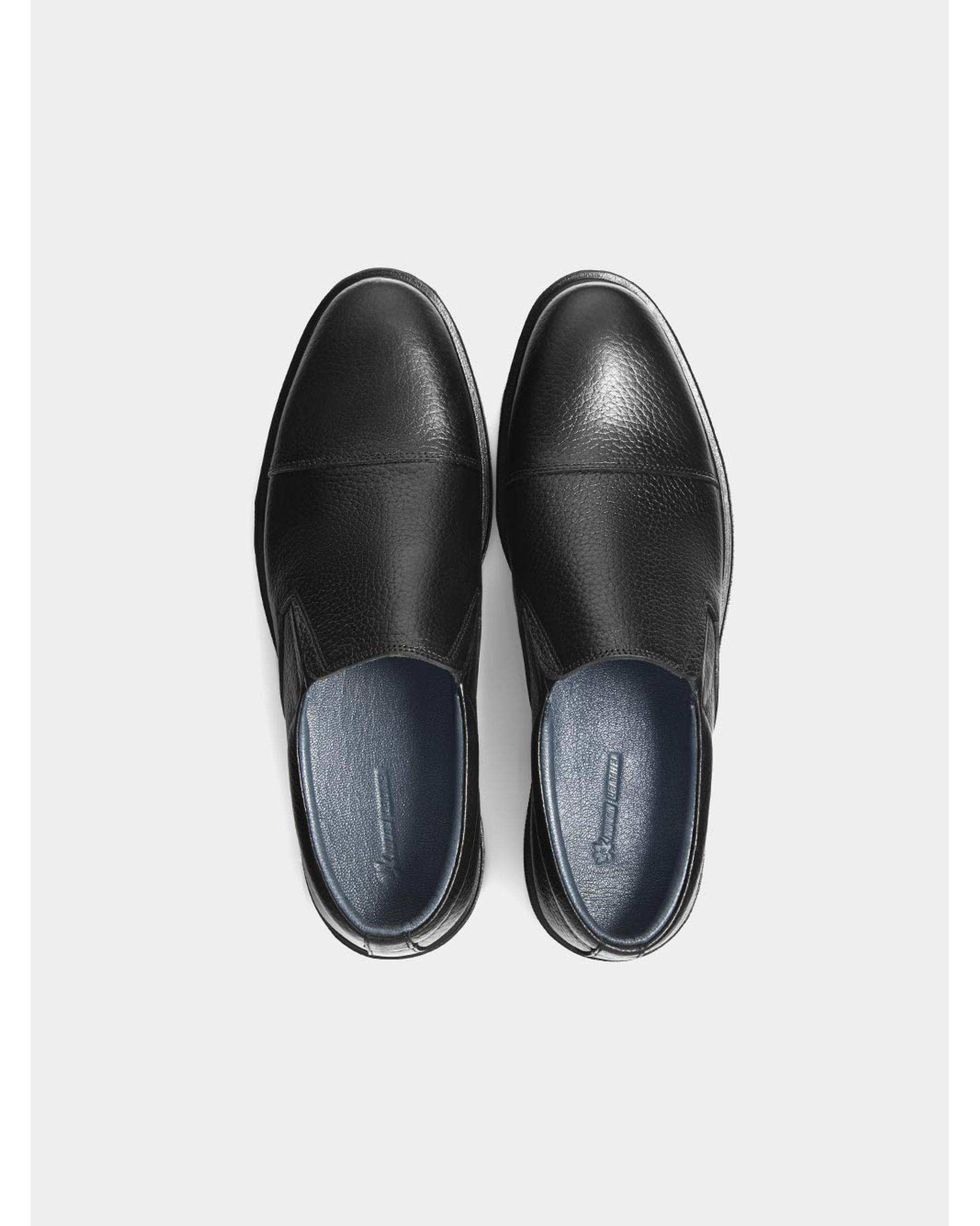 کفش چرم مردانه کلاسیک مشکی نوین چرم Novincharm مدل MS3185 7810