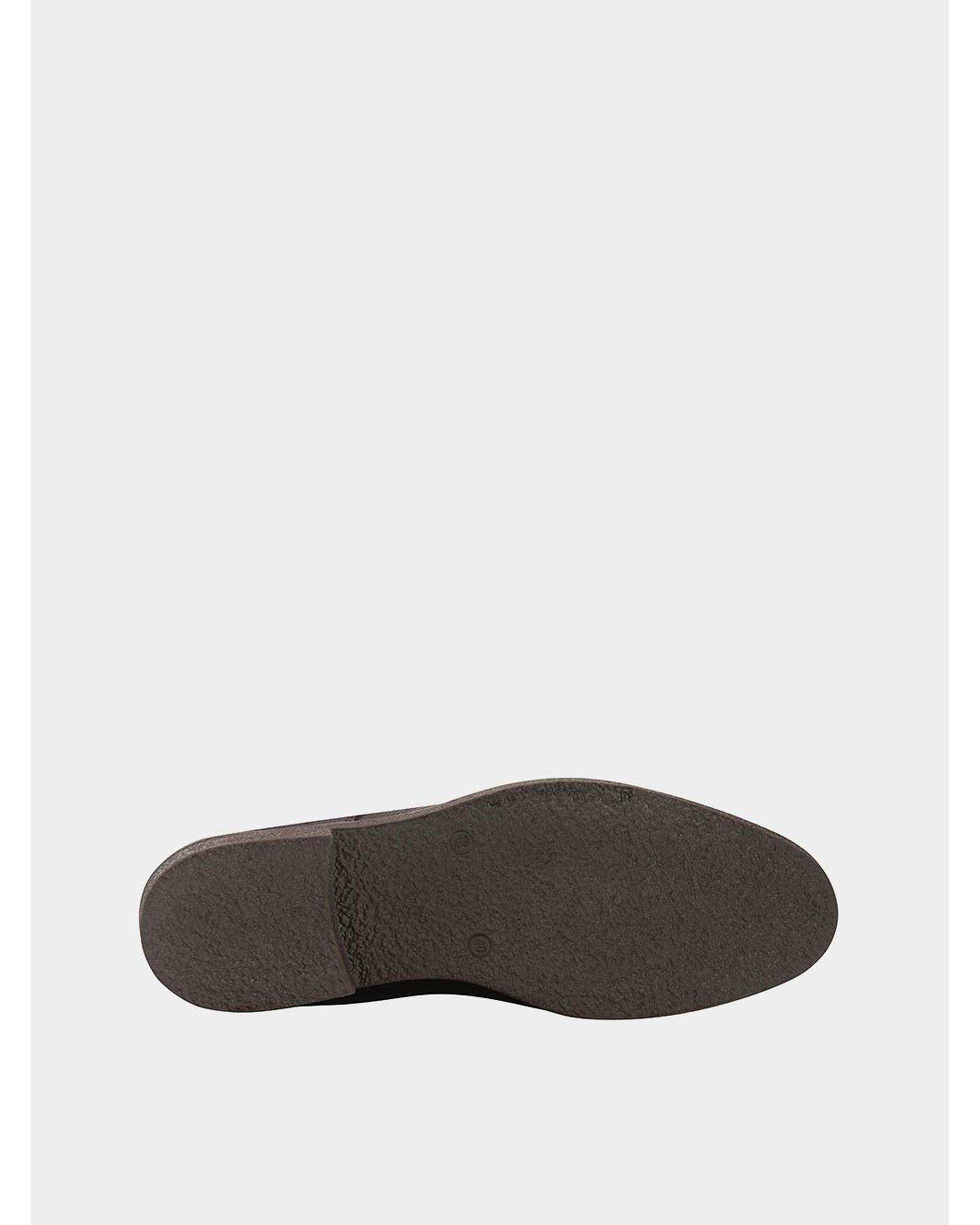 نیم بوت چرم مردانه قهوه ای نوین چرم Novincharm مدل ویستا MS1990