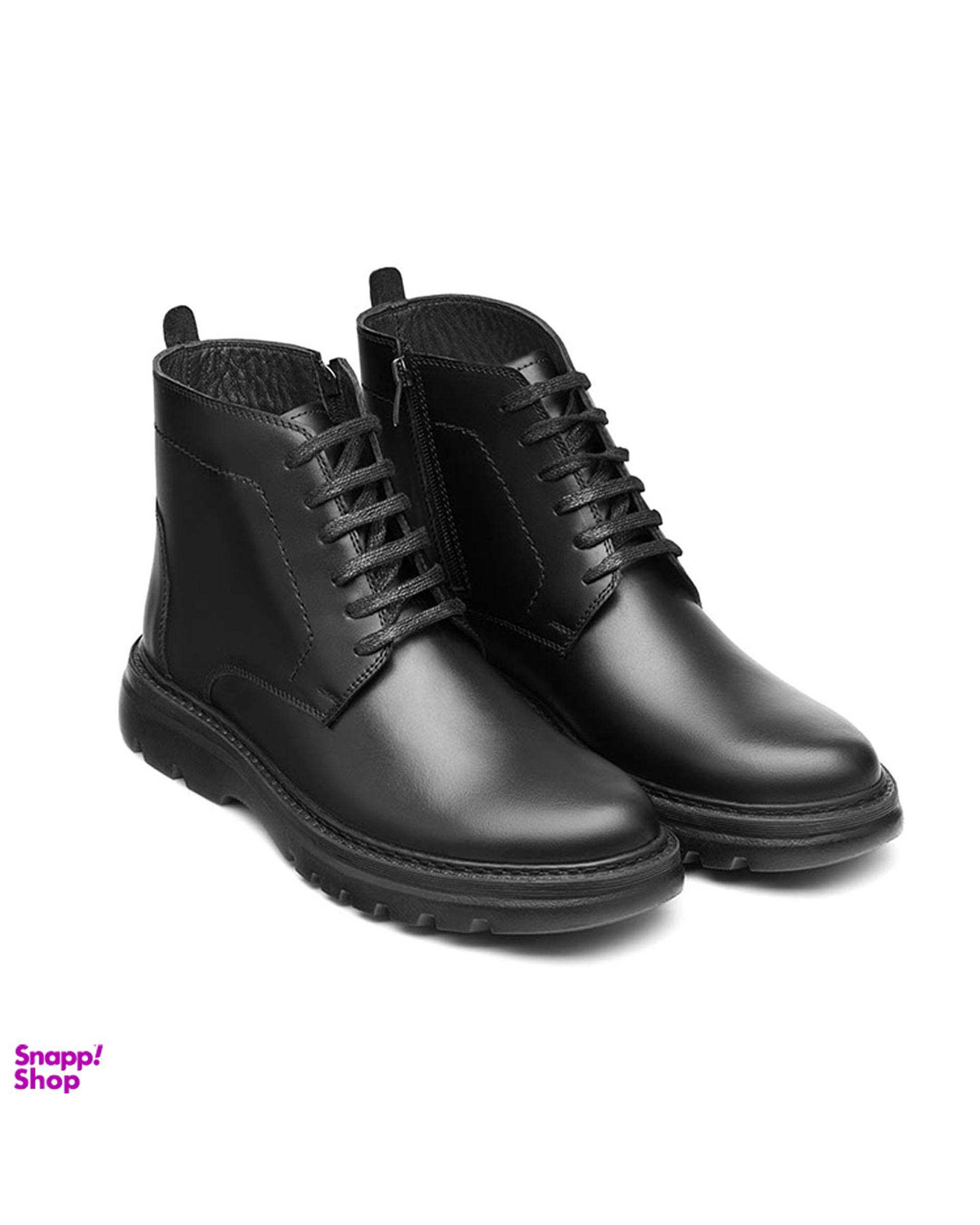 نیم بوت چرم مردانه مشکی نوین چرم Novincharm مدل MS3212 2544