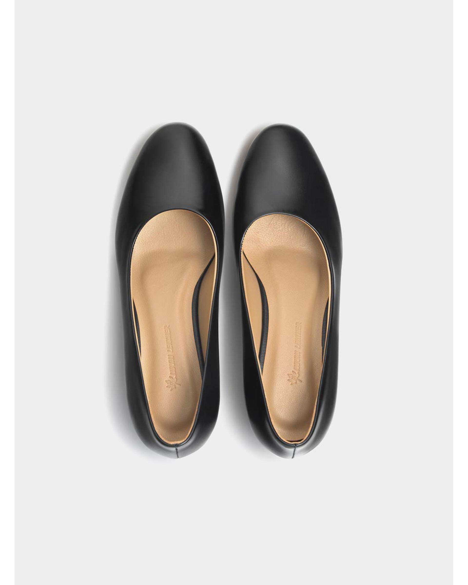 کفش چرم زنانه مجلسی مشکی نوین چرم Novincharm مدل WS3721 1232