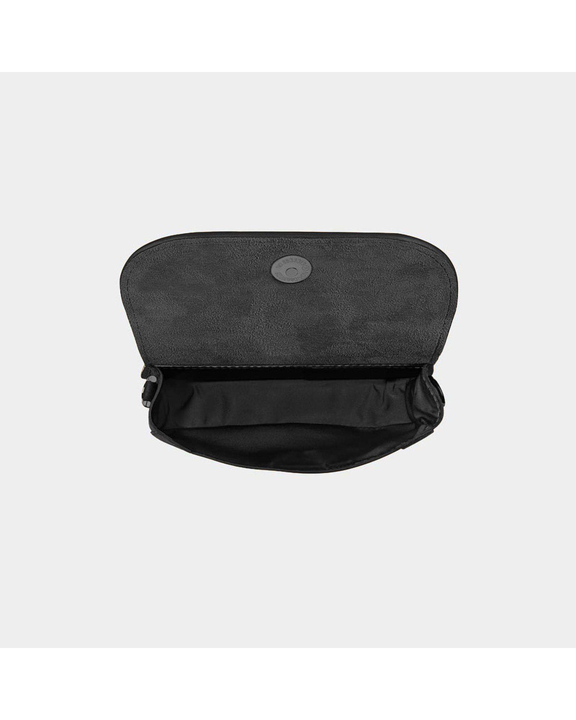 کیف چرم دوشی زنانه مشکی نوین چرم Novincharm مدل امیلی LHB4623