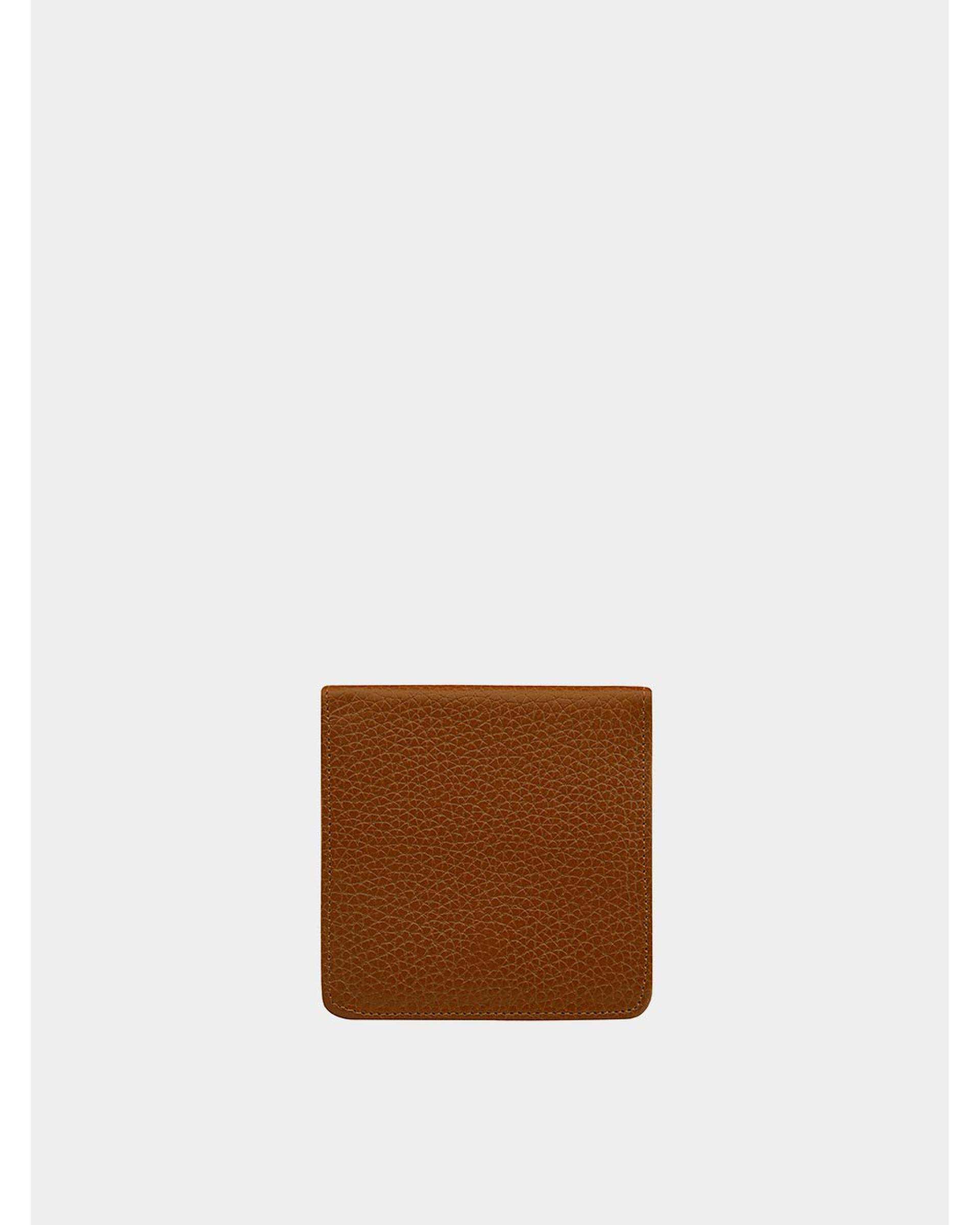 کیف پول چرم زنانه عسلی نوین چرم Novincharm مدل ولنتینا PW3112