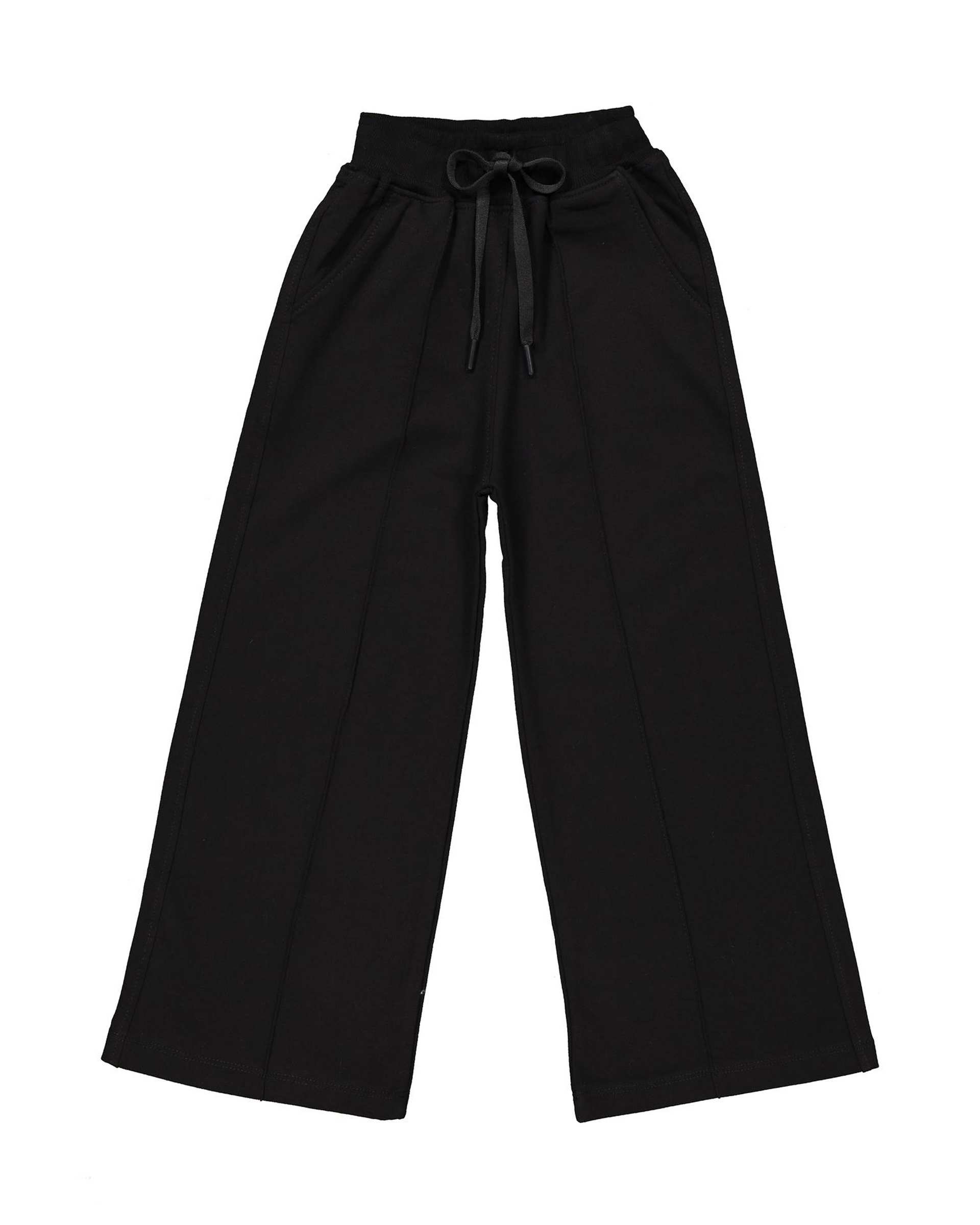 ست سویشرت و شلوار دخترانه مشکی لئو کیدز Leo Kids طرح گلدوزی اسمایل کد 6831