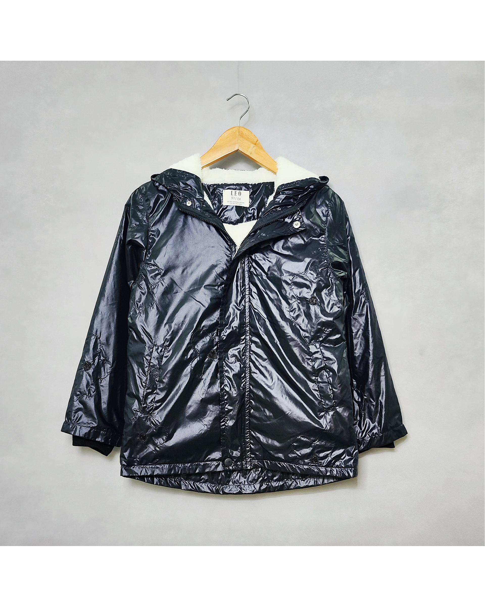 سویشرت دخترانه مشکی لئو کیدز Leo Kids کد 6850