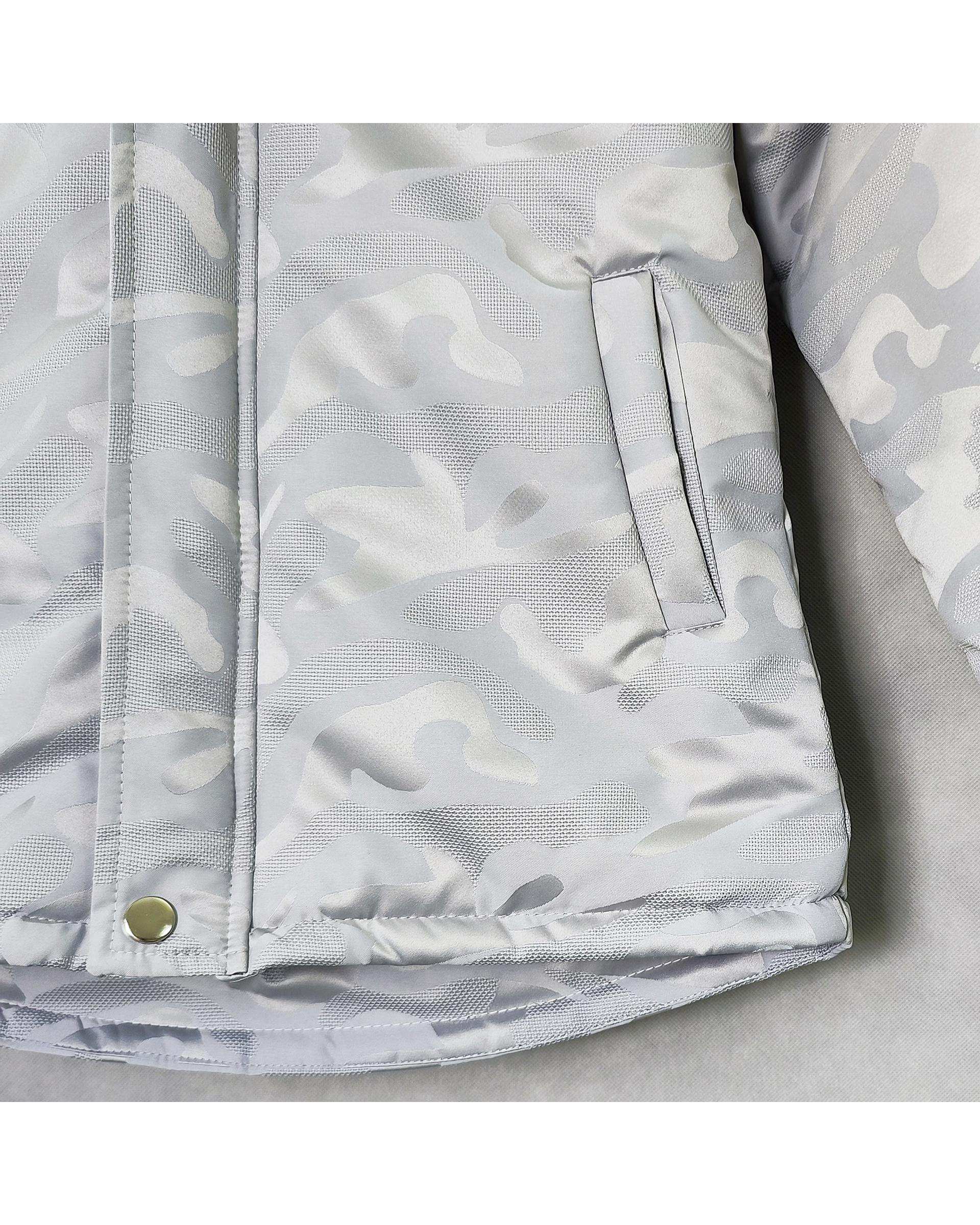 کاپشن بچگانه طوسی لئو کیدز Leo Kids طرح چریکی کد 6859