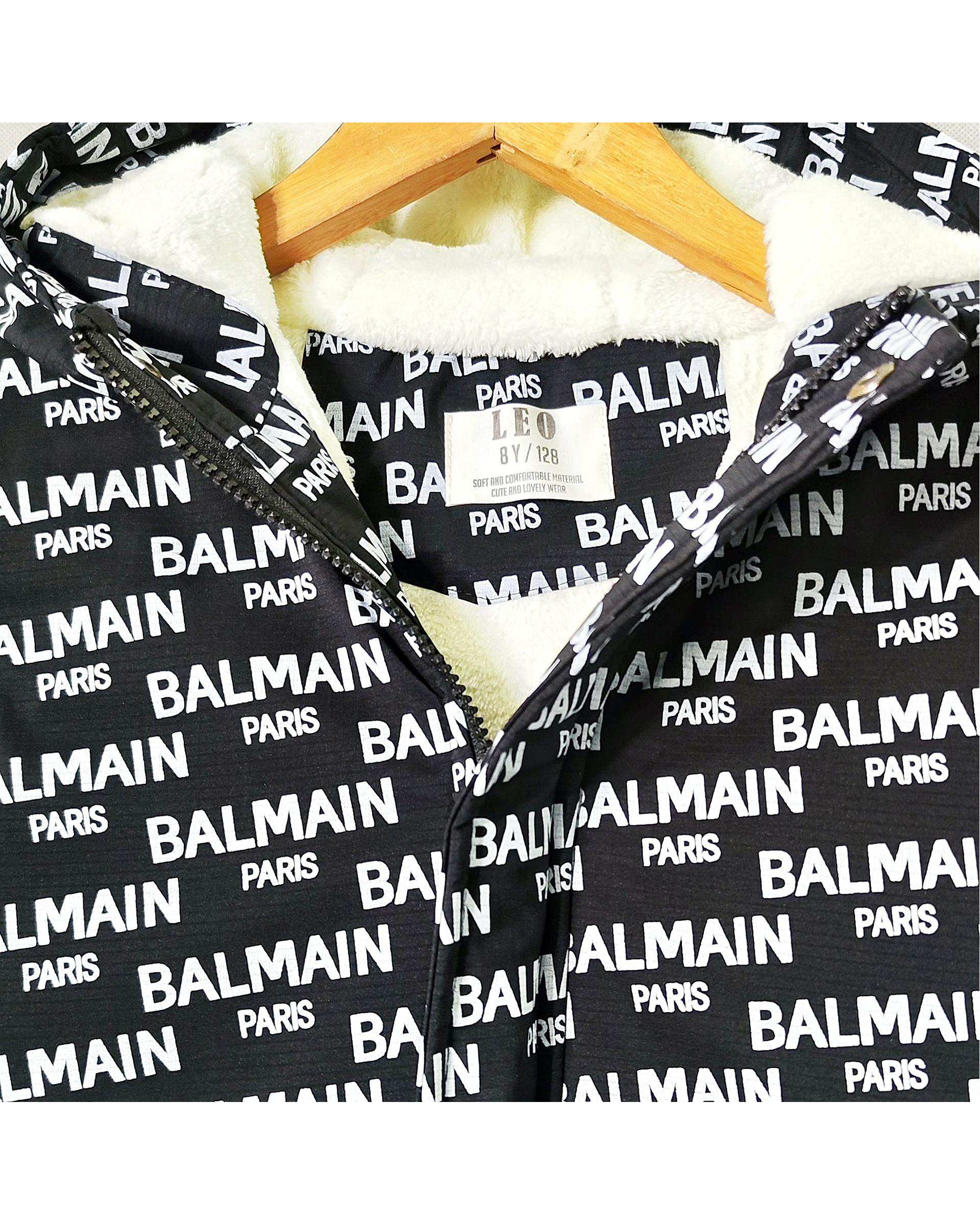 کاپشن بچگانه مشکی لئو کیدز Leo Kids طرح بالمین کد 6859-1