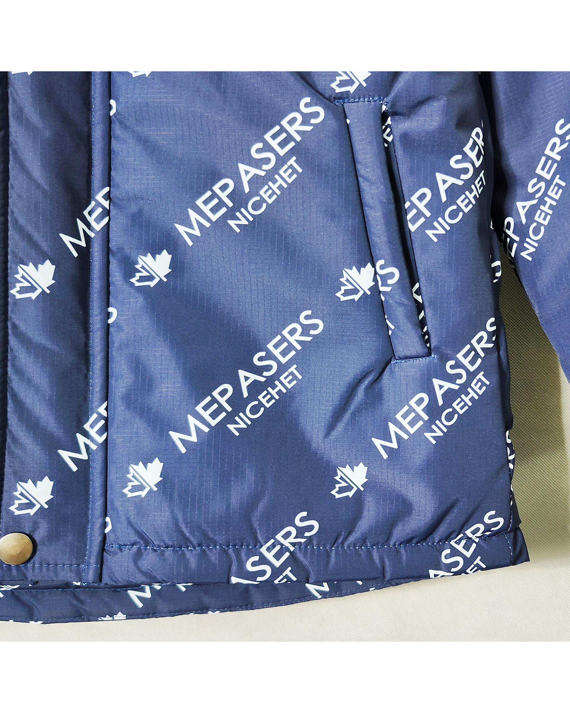 کاپشن بچگانه سرمه ای لئو کیدز Leo Kids طرح حروف کد 6859-2