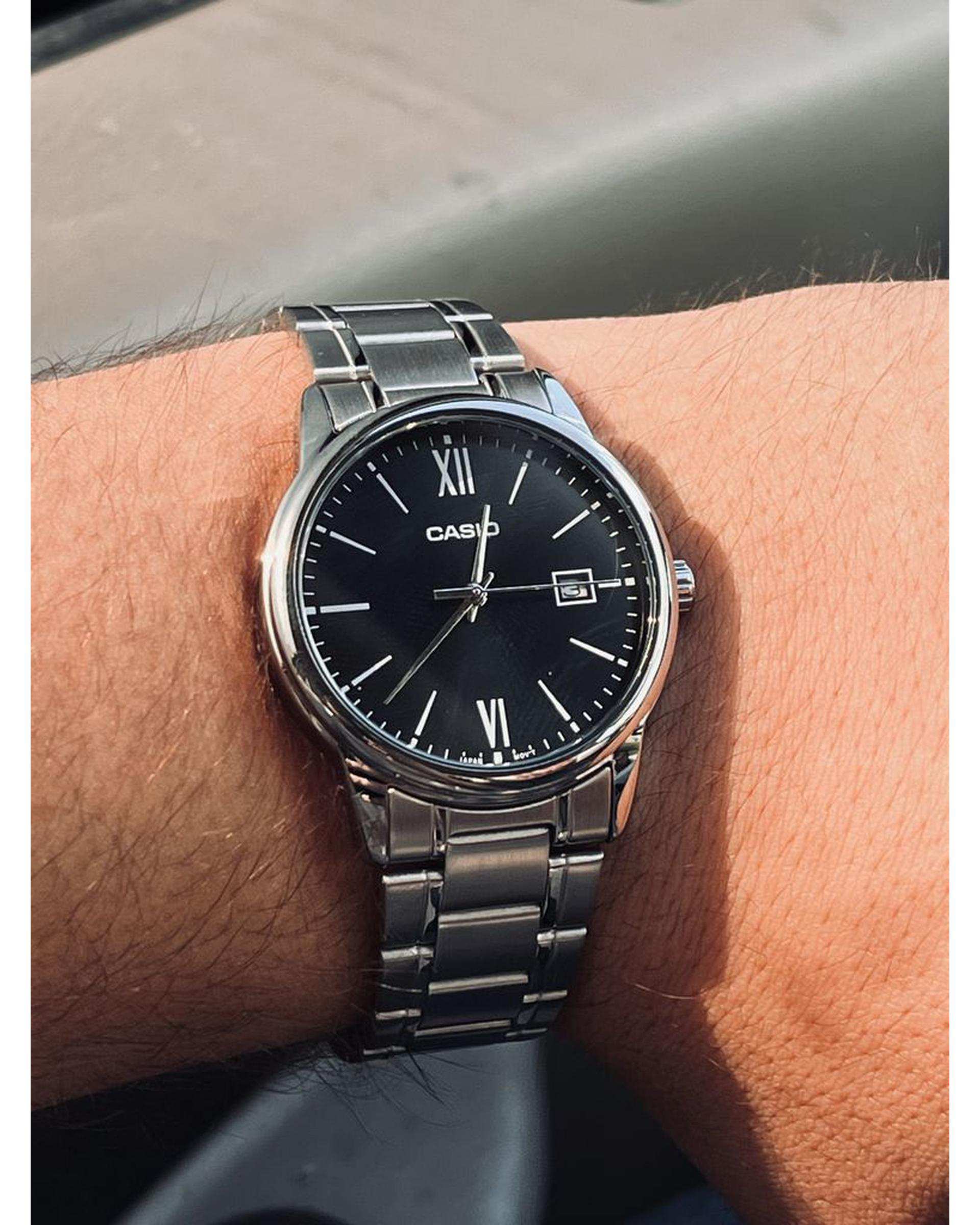 ساعت مچی مردانه عقربه ای کاسیو Casio مدل MTP-V002D-1B3UDF