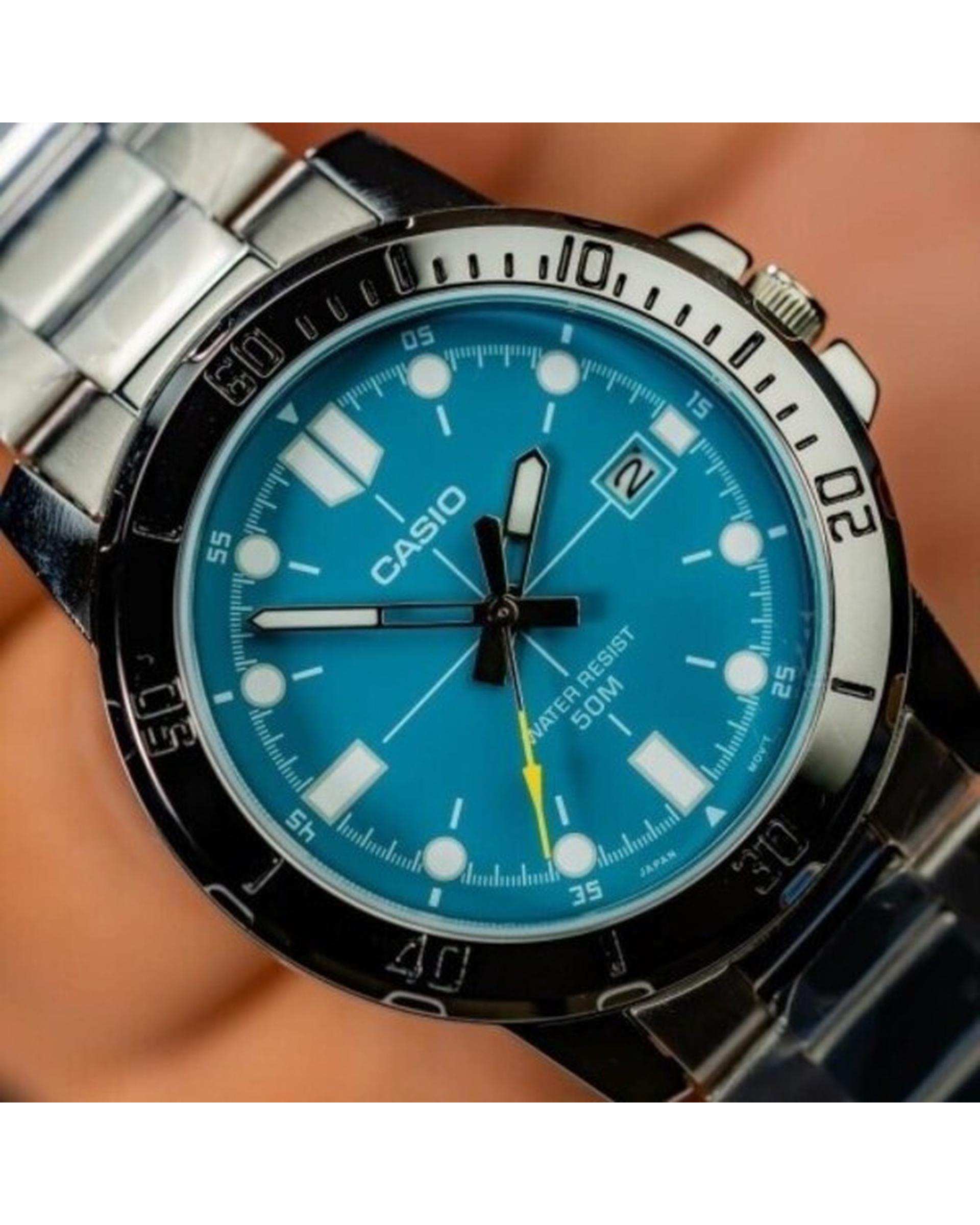 ساعت مچی مردانه عقربه ای کاسیو Casio مدل MTP-VD01D-3E2VUDF