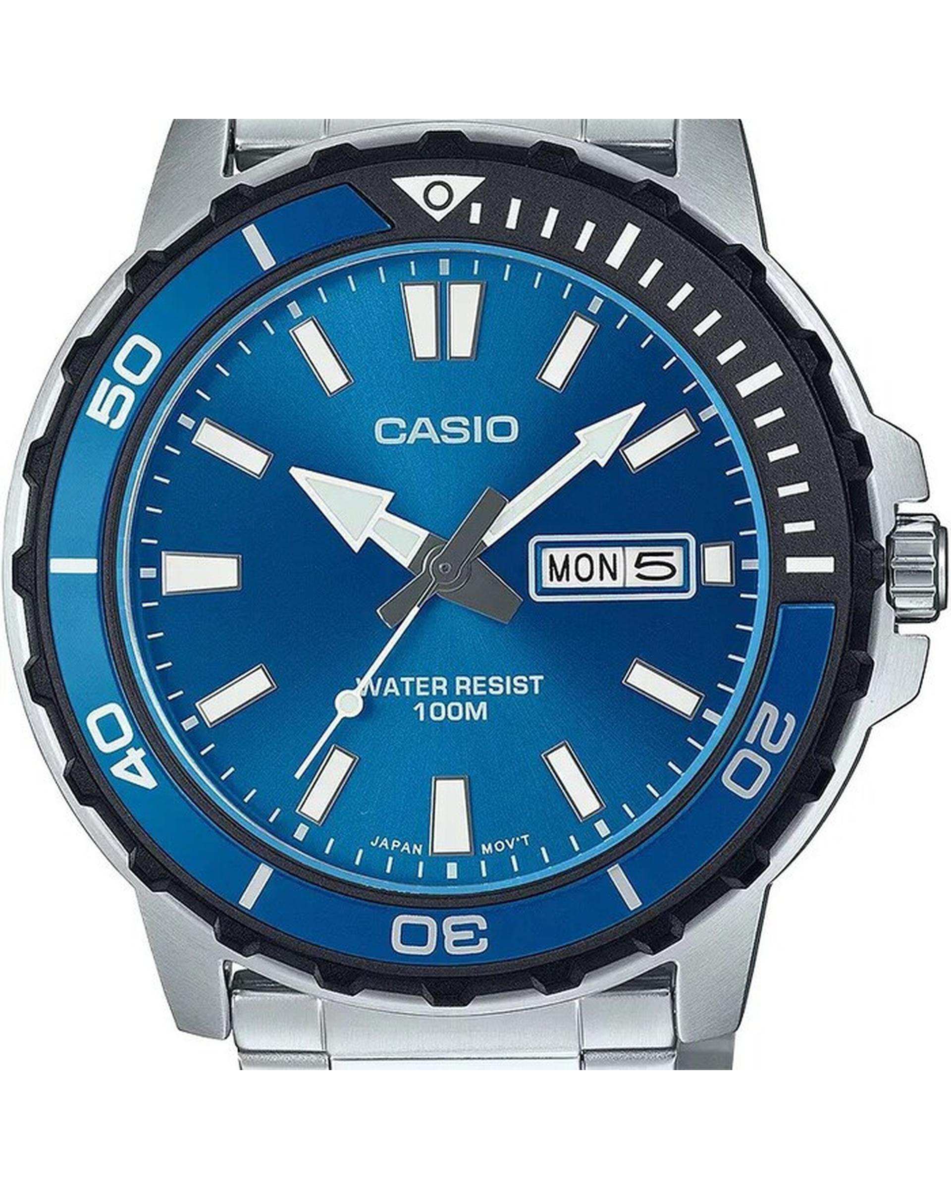 ساعت مچی مردانه عقربه ای کاسیو Casio مدل MTD-125D-2A1VDF