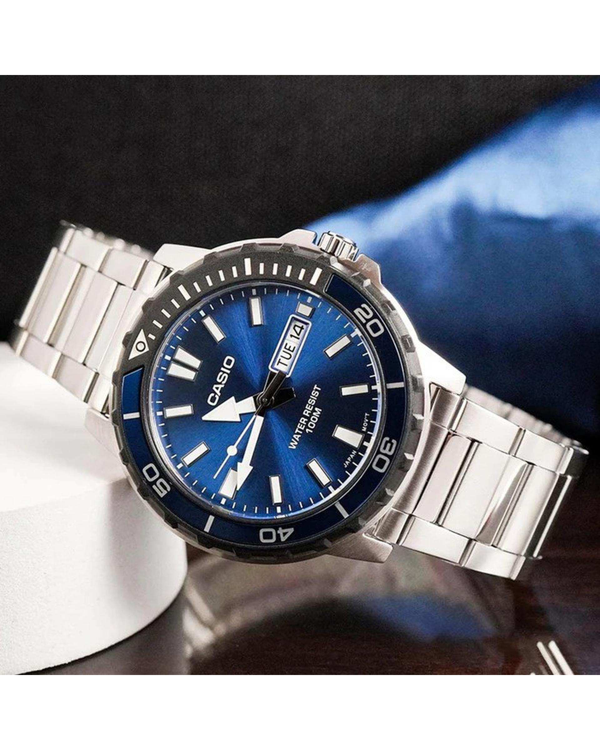ساعت مچی مردانه عقربه ای کاسیو Casio مدل MTD-125D-2A1VDF