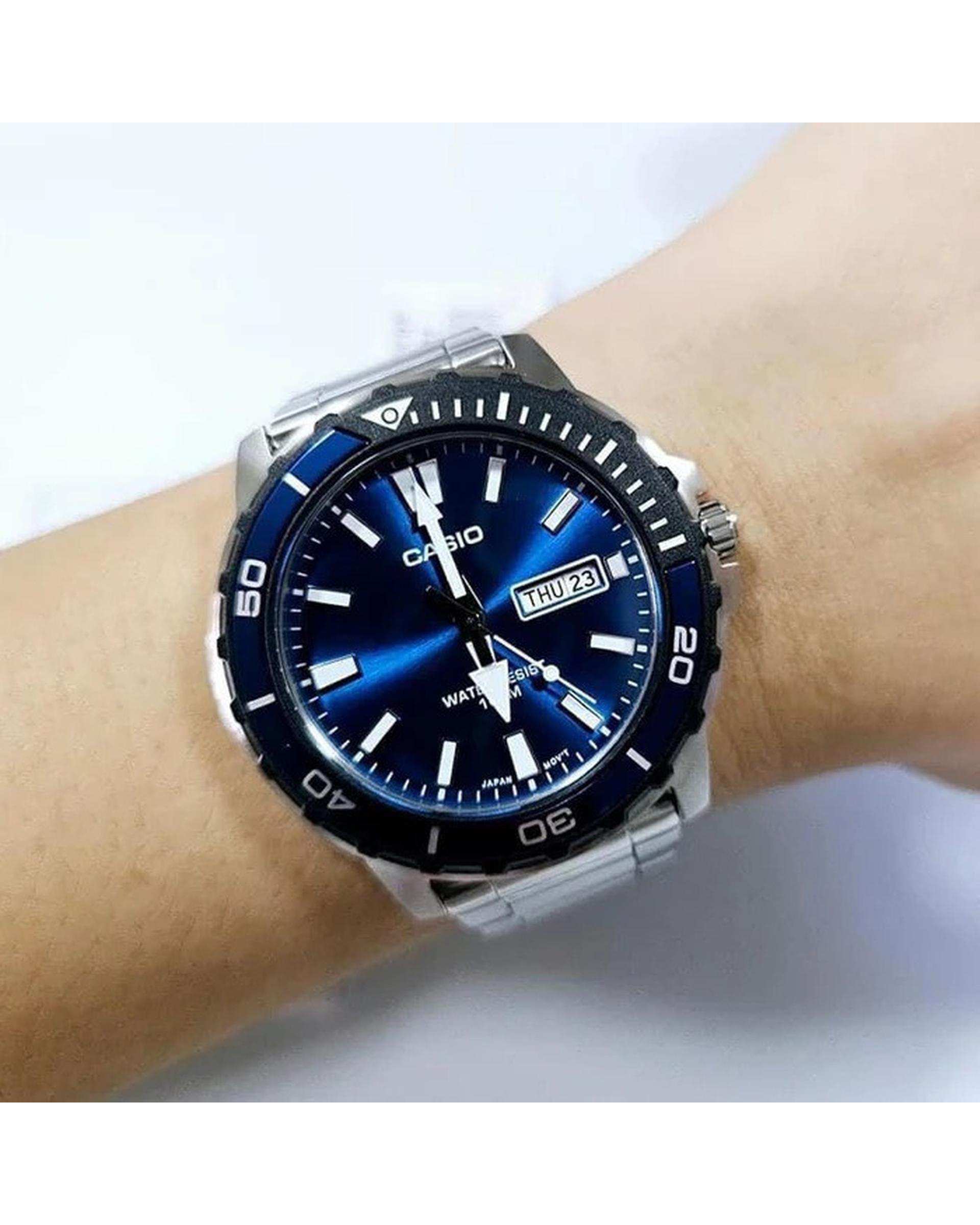 ساعت مچی مردانه عقربه ای کاسیو Casio مدل MTD-125D-2A1VDF