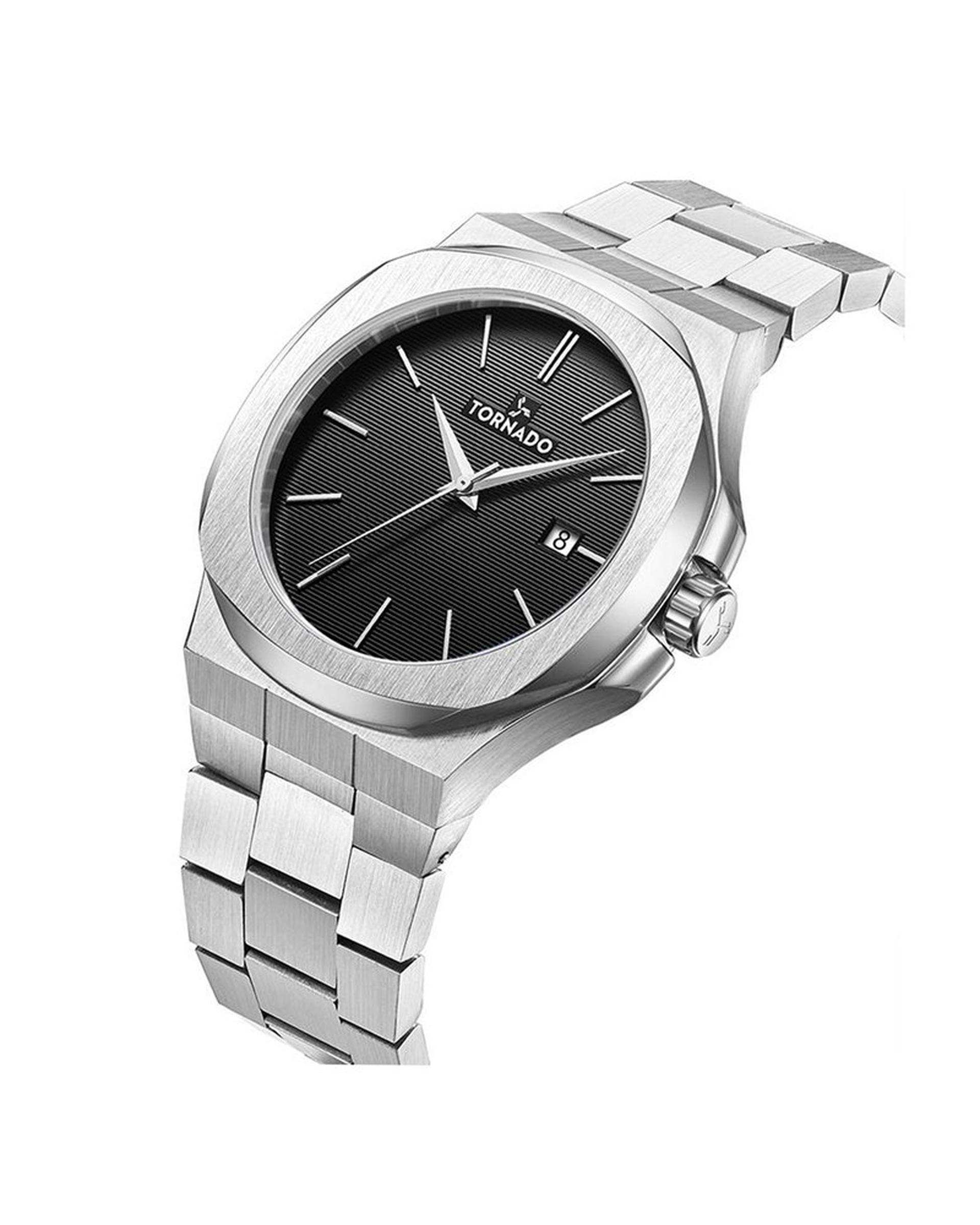 ساعت مچی مردانه عقربه ای تورنادو Tornado مدل T21001-SBSB