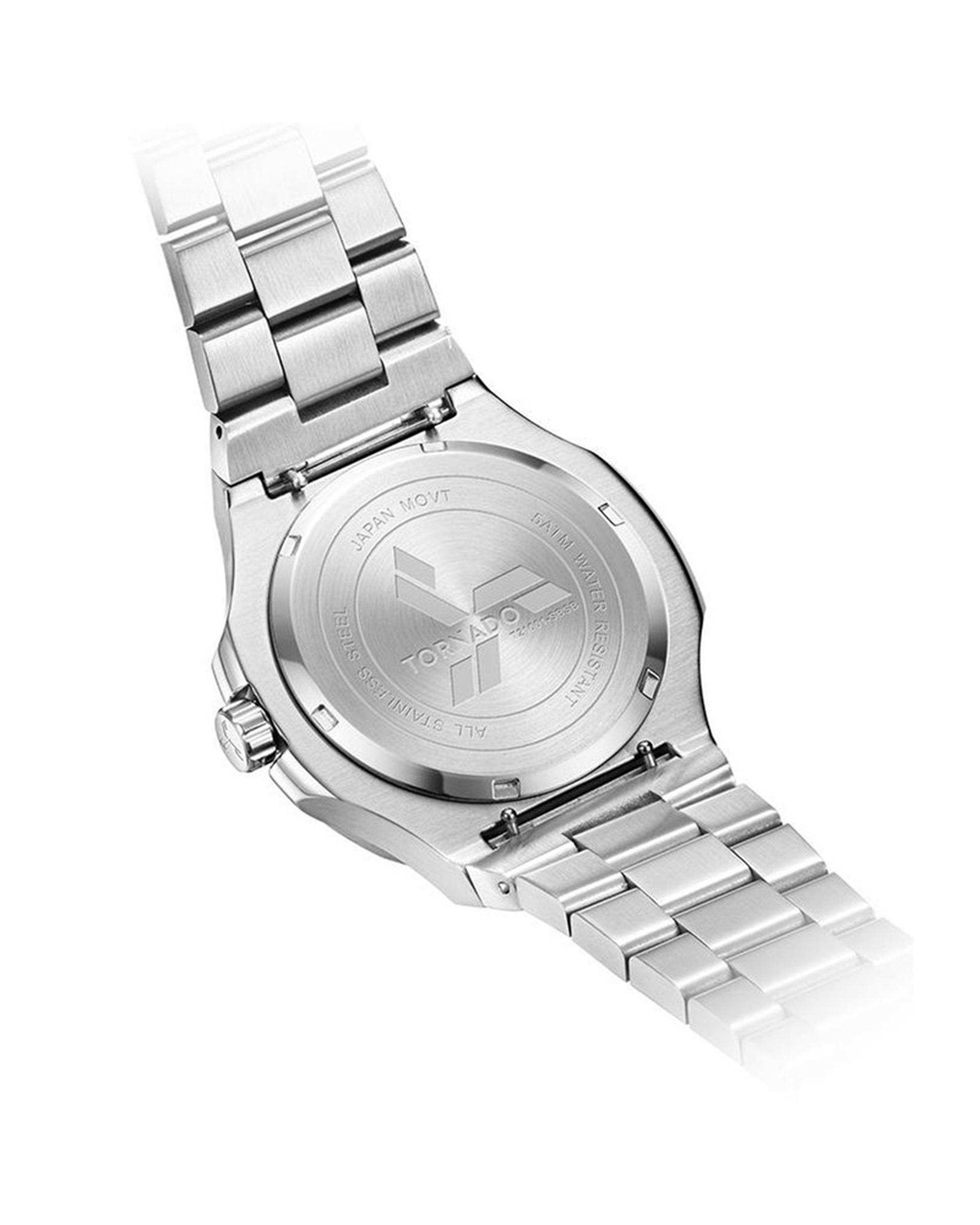 ساعت مچی مردانه عقربه ای تورنادو Tornado مدل T21001-SBSB