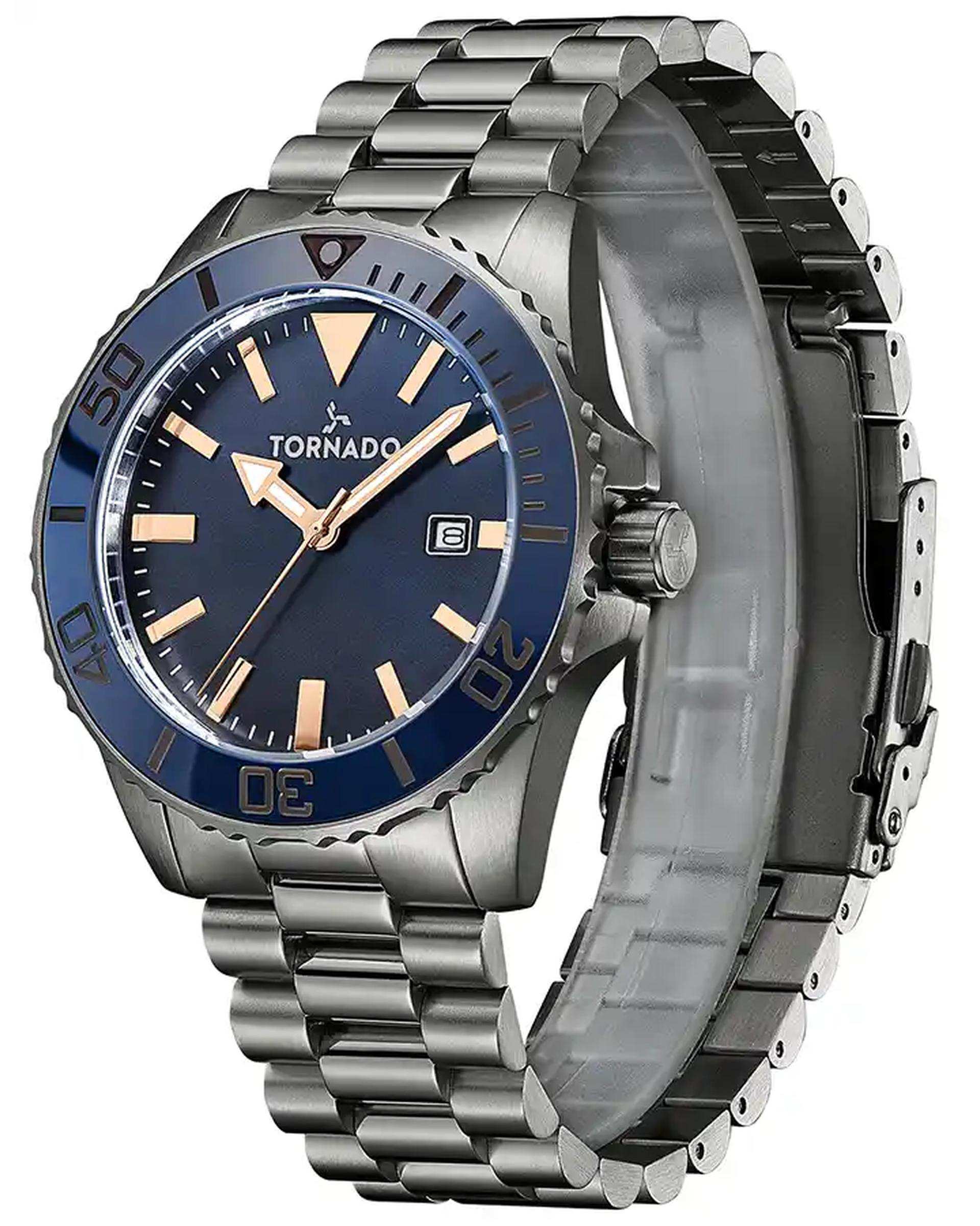 ساعت مچی مردانه عقربه ای تورنادو Tornado مدل T22001-XBXN