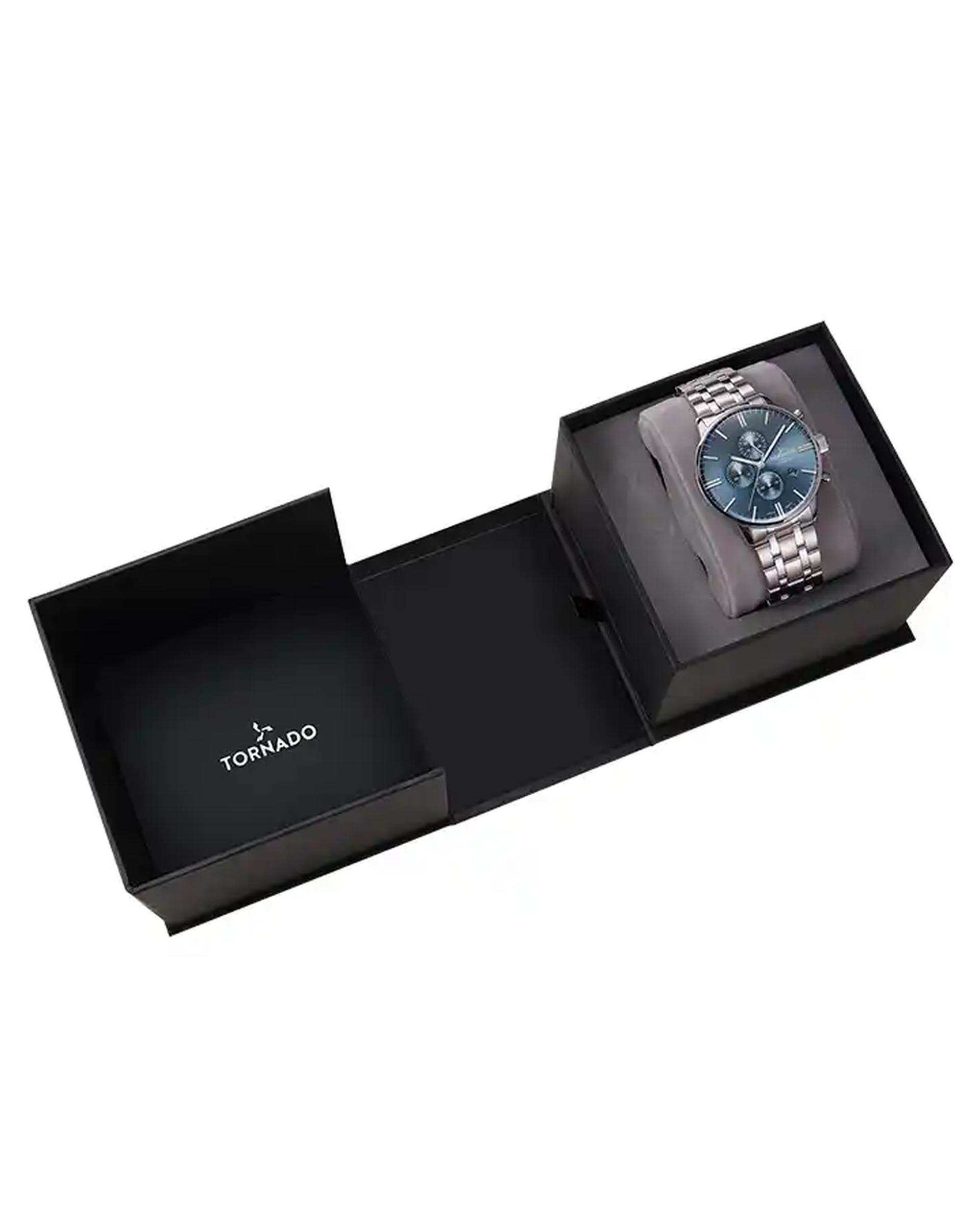 ساعت مچی مردانه عقربه ای تورنادو Tornado مدل T6102-SBSL