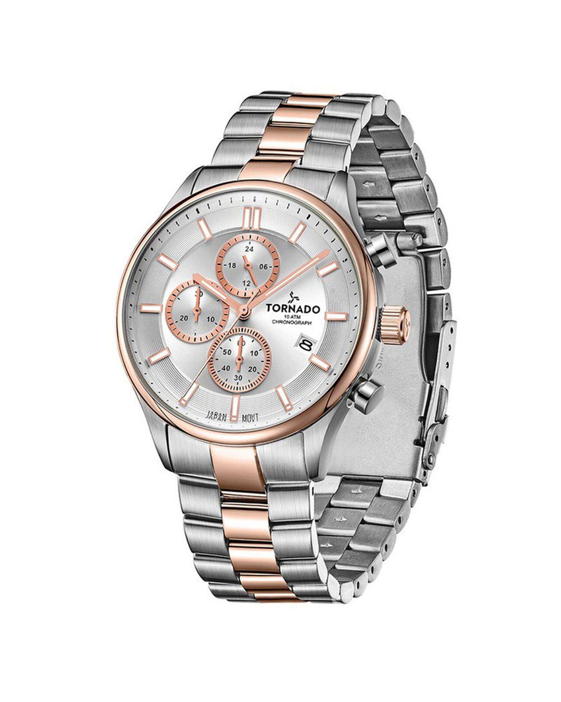 ساعت مچی مردانه عقربه ای تورنادو Tornado مدل T6106B-KBKW