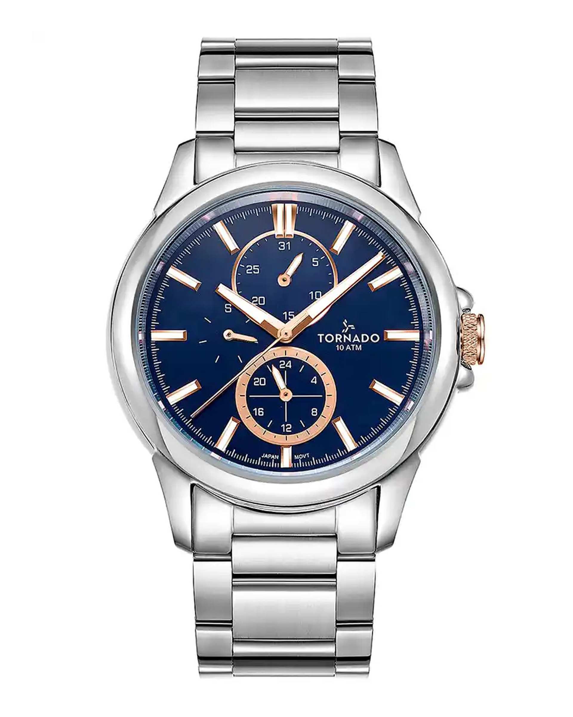 ساعت مچی مردانه عقربه ای تورنادو Tornado مدل T6107-SBSL