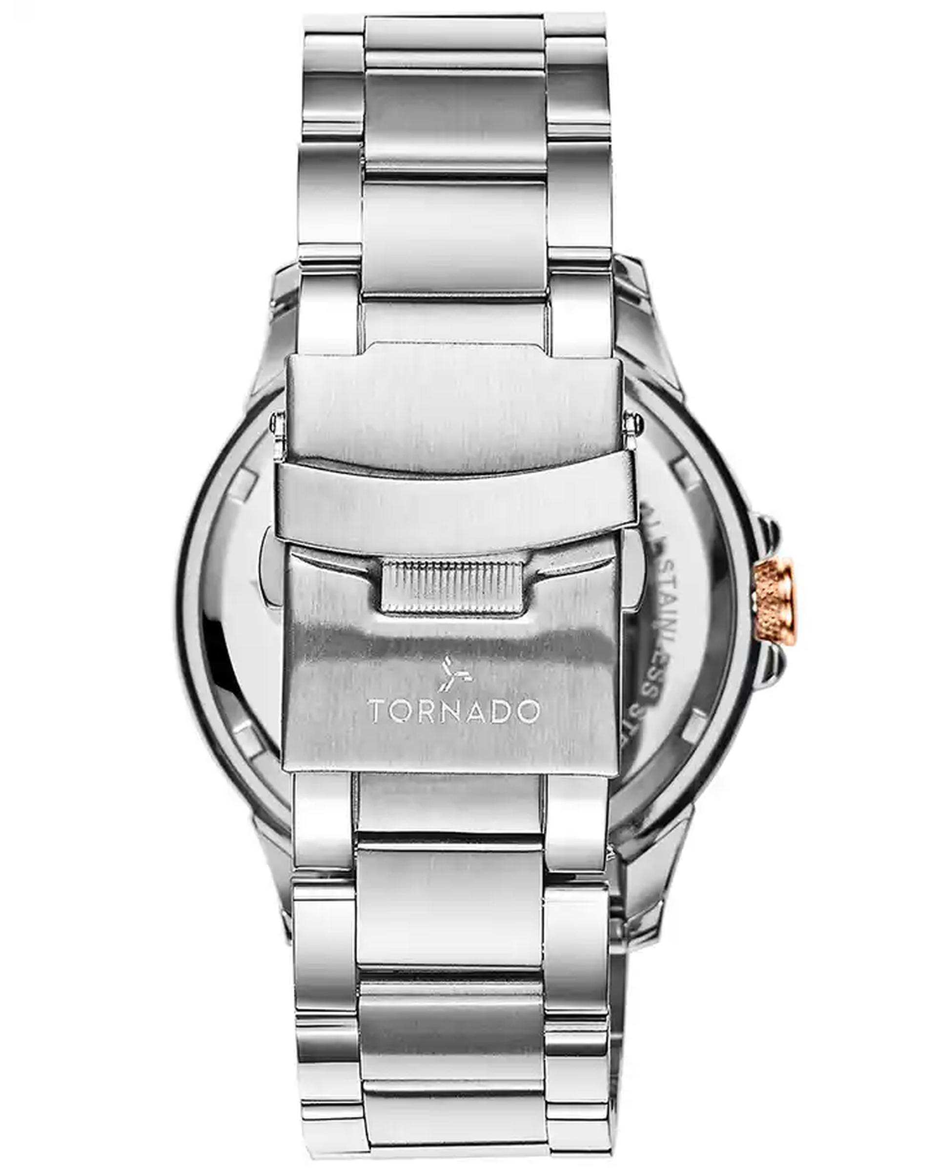 ساعت مچی مردانه عقربه ای تورنادو Tornado مدل T6107-SBSL