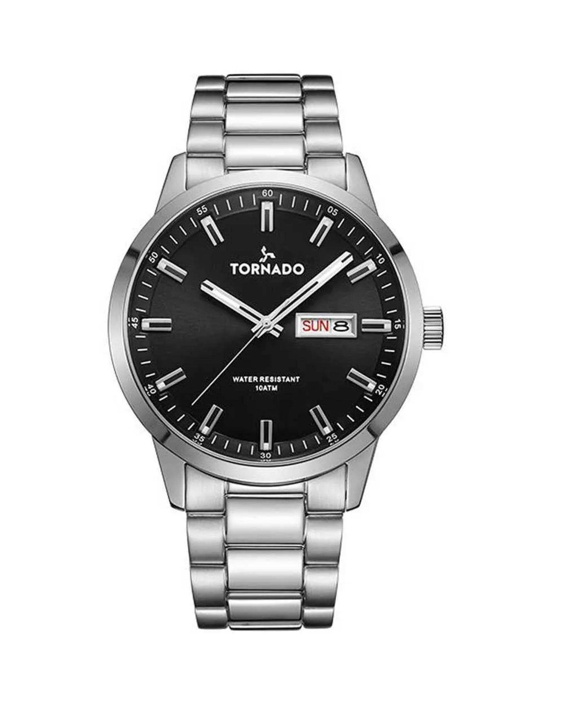 ساعت مچی مردانه عقربه ای تورنادو Tornado مدل T23001-SBSB
