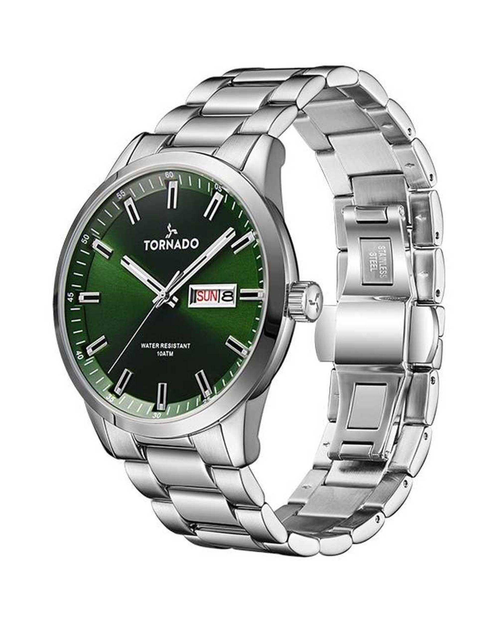 ساعت مچی مردانه عقربه ای تورنادو Tornado مدل T23001-SBSG