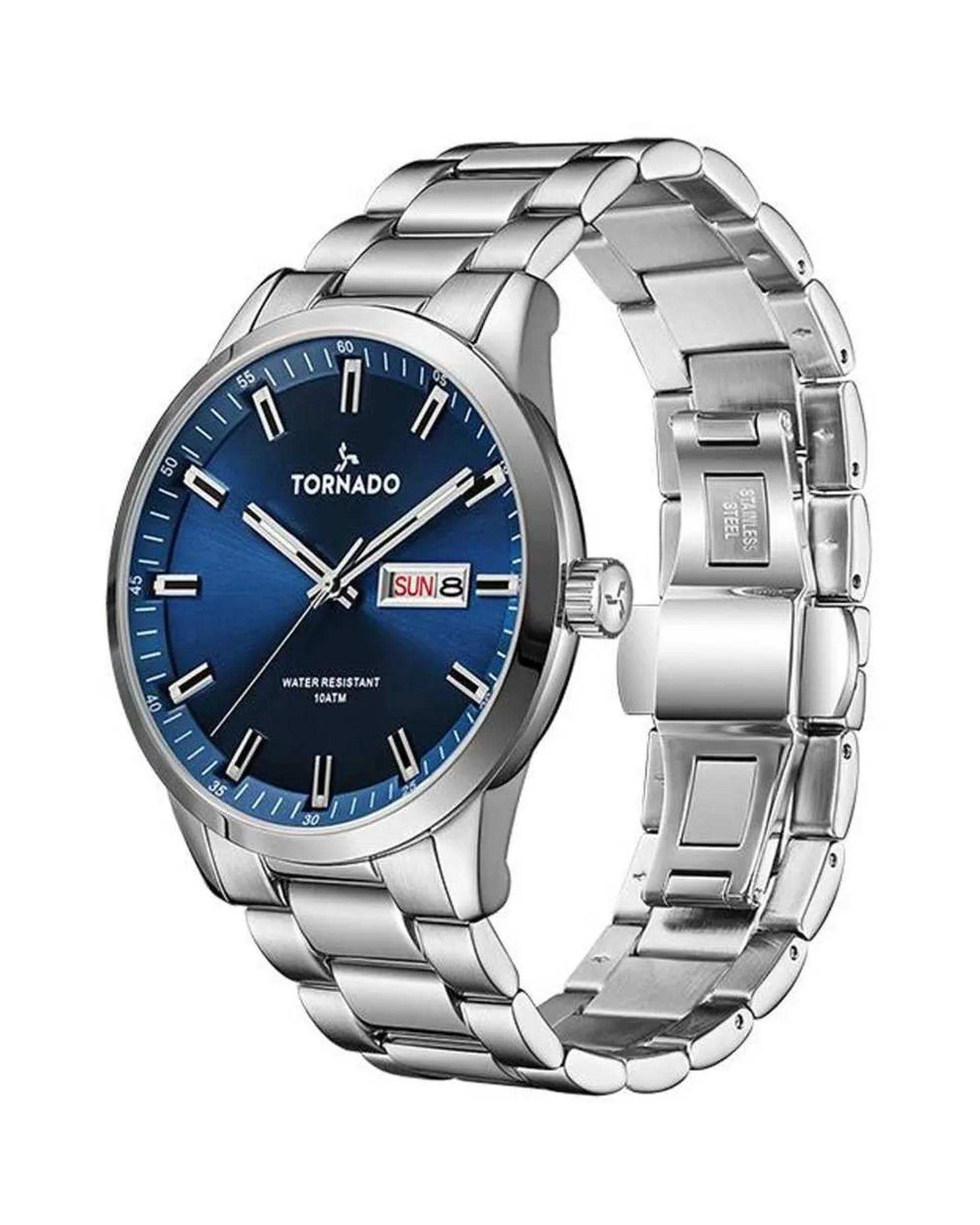 ساعت مچی مردانه عقربه ای تورنادو Tornado مدل T23001-SBSN