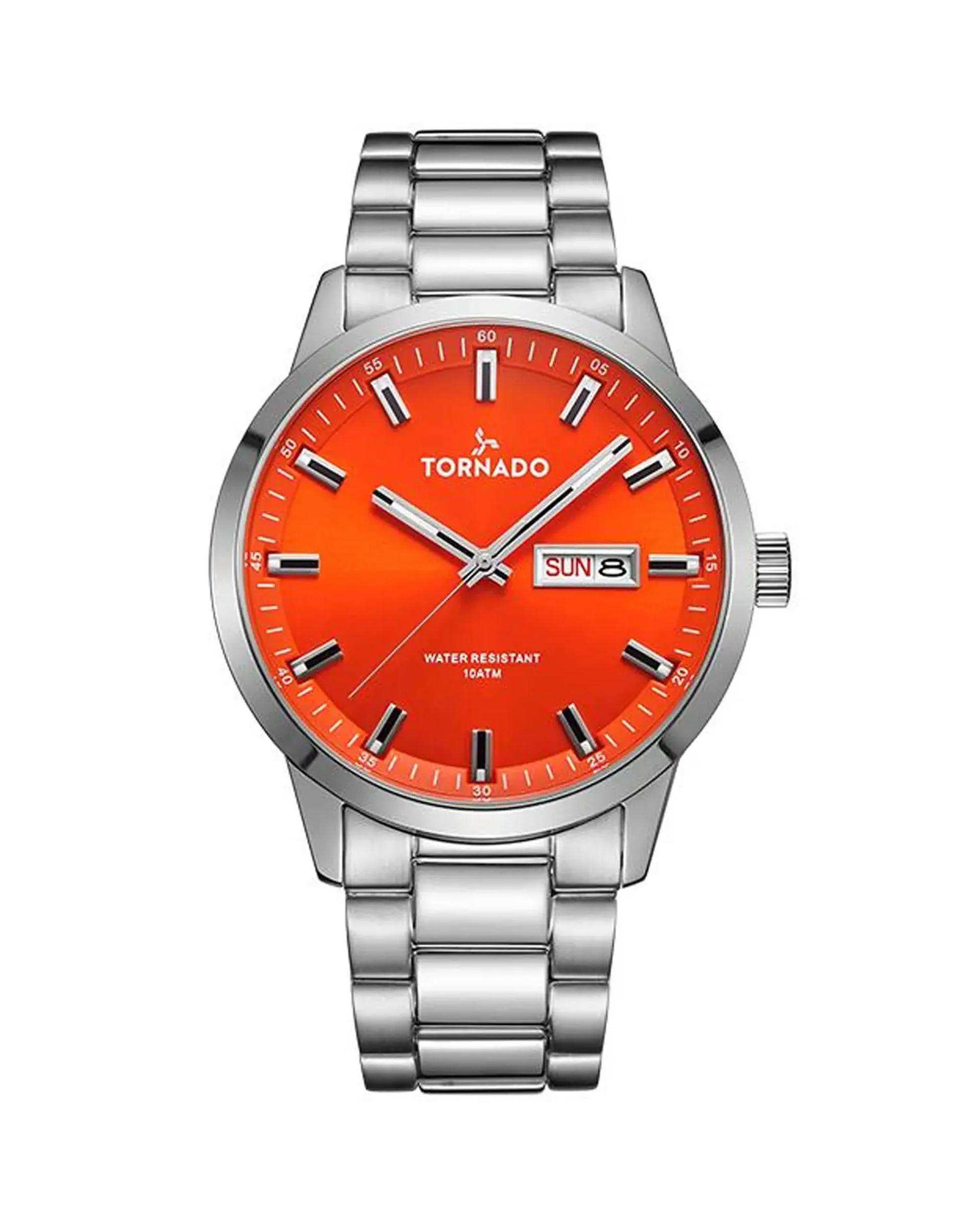 ساعت مچی مردانه عقربه ای تورنادو Tornado مدل T23001-SBSO