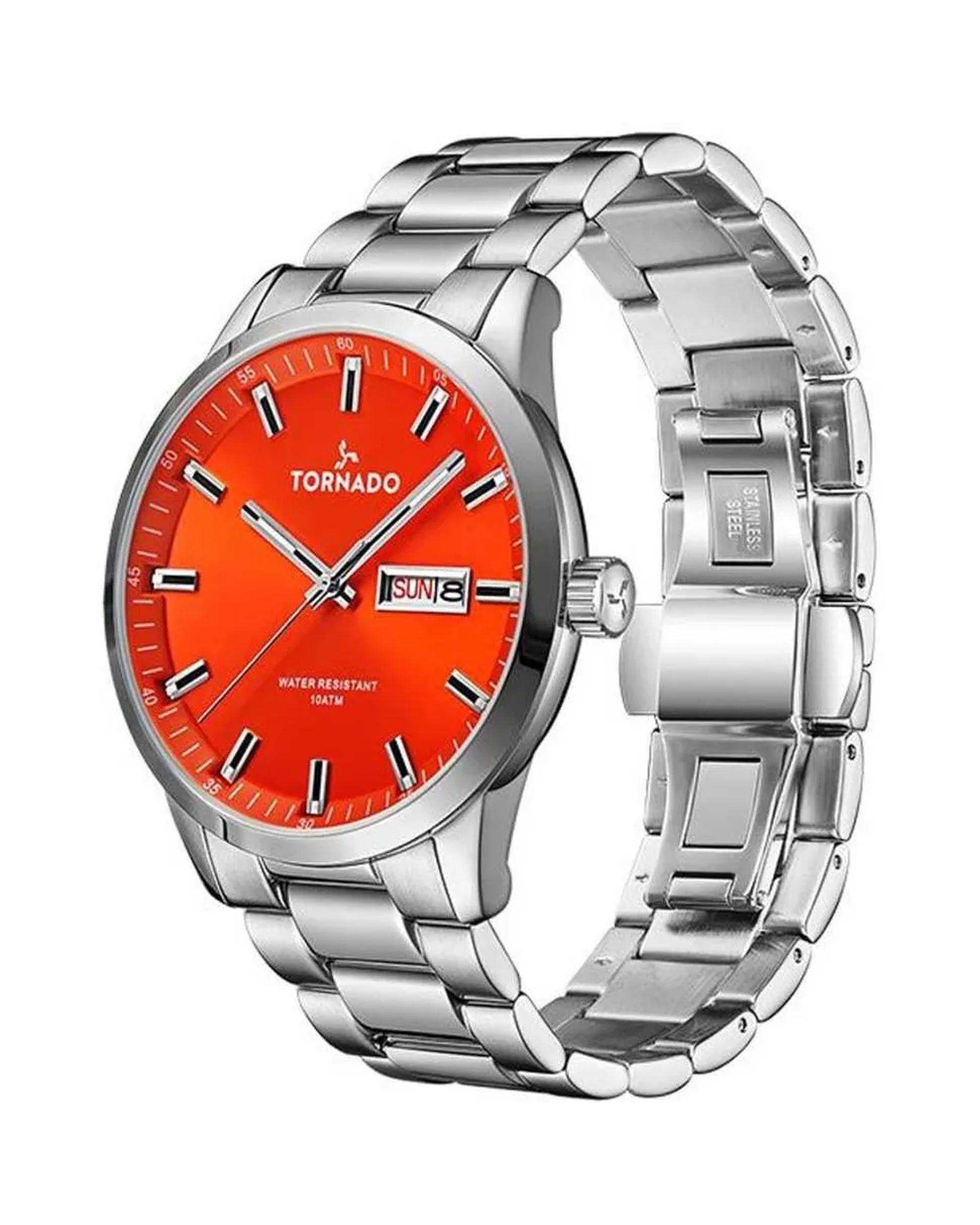 ساعت مچی مردانه عقربه ای تورنادو Tornado مدل T23001-SBSO