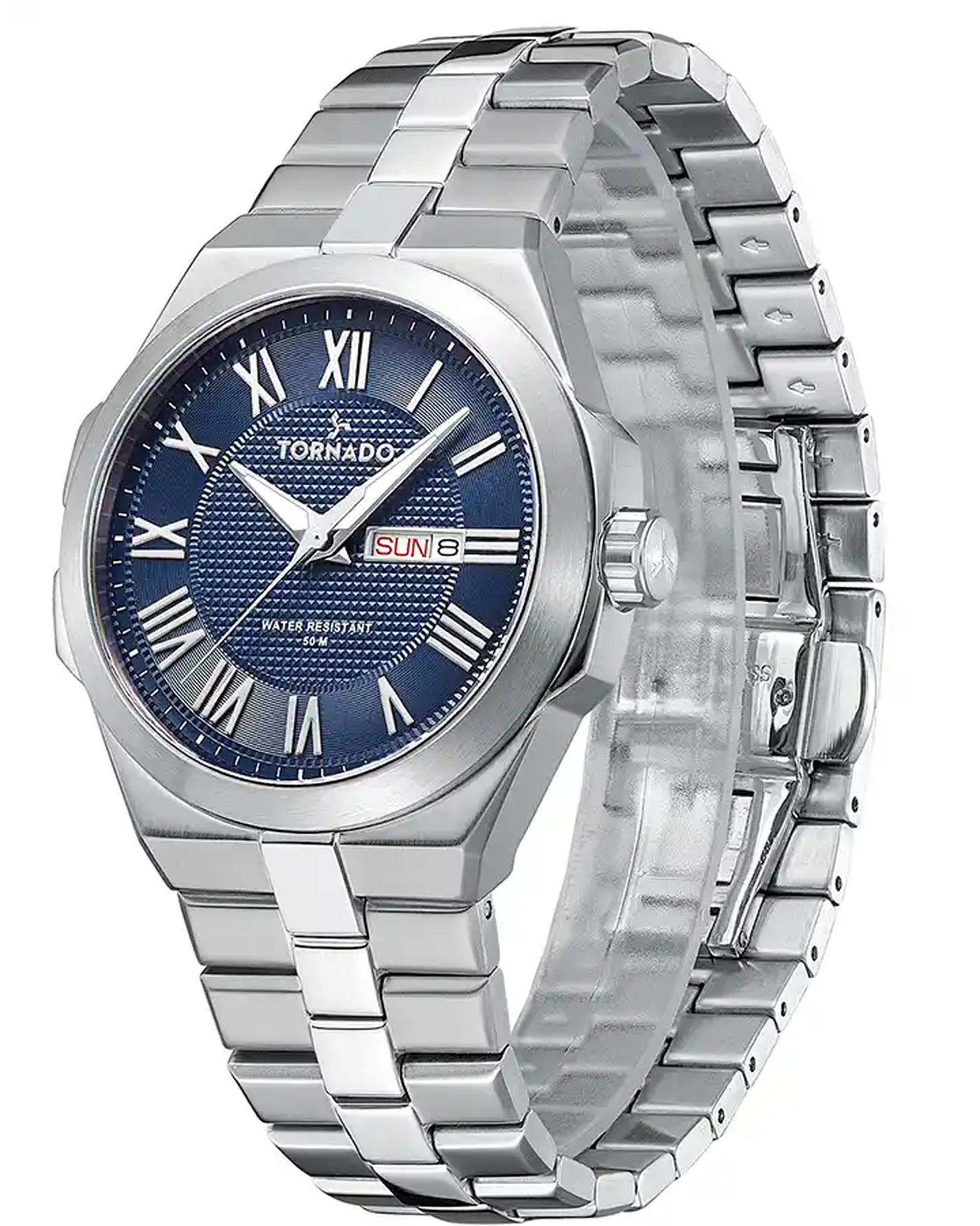 ساعت مچی مردانه عقربه ای تورنادو Tornado مدل T8007-SBSN