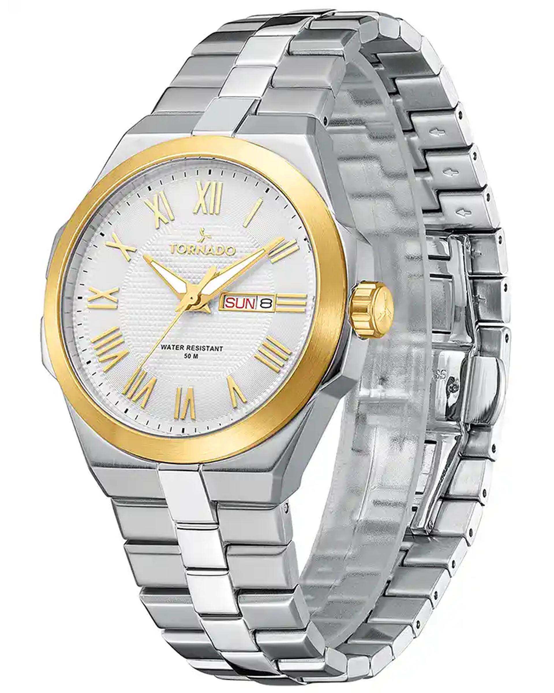 ساعت مچی مردانه عقربه ای تورنادو Tornado مدل T8007-SBSW