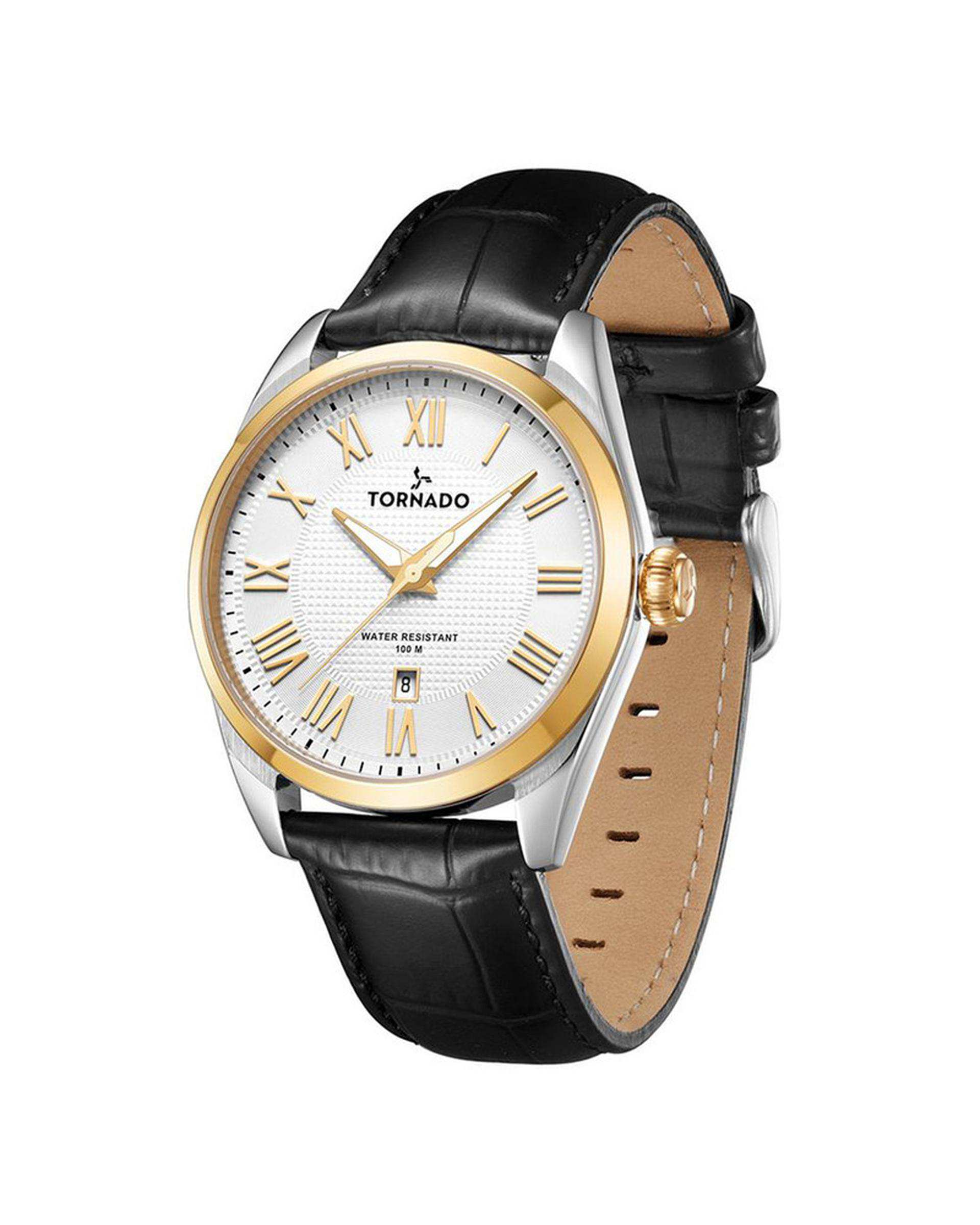 ساعت مچی مردانه عقربه ای تورنادو Tornado مدل T8007-SLBWG