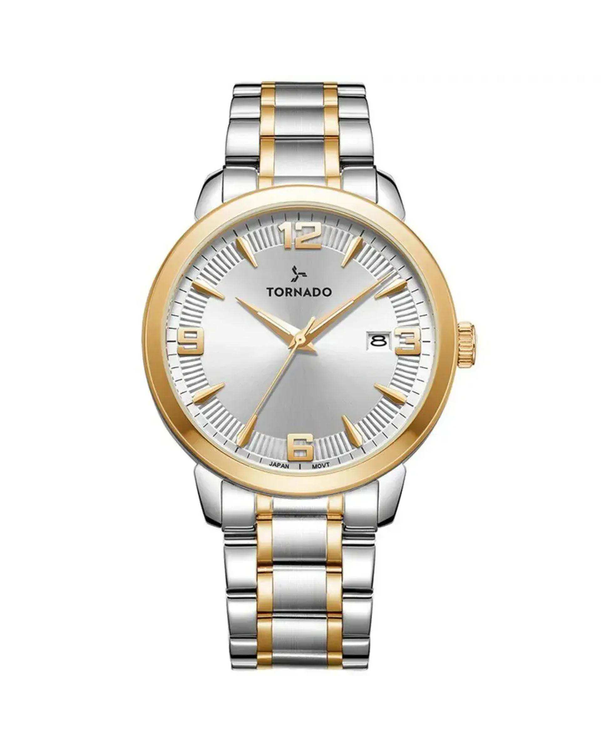 ساعت مچی مردانه عقربه ای تورنادو Tornado مدل T9006B-TBTW