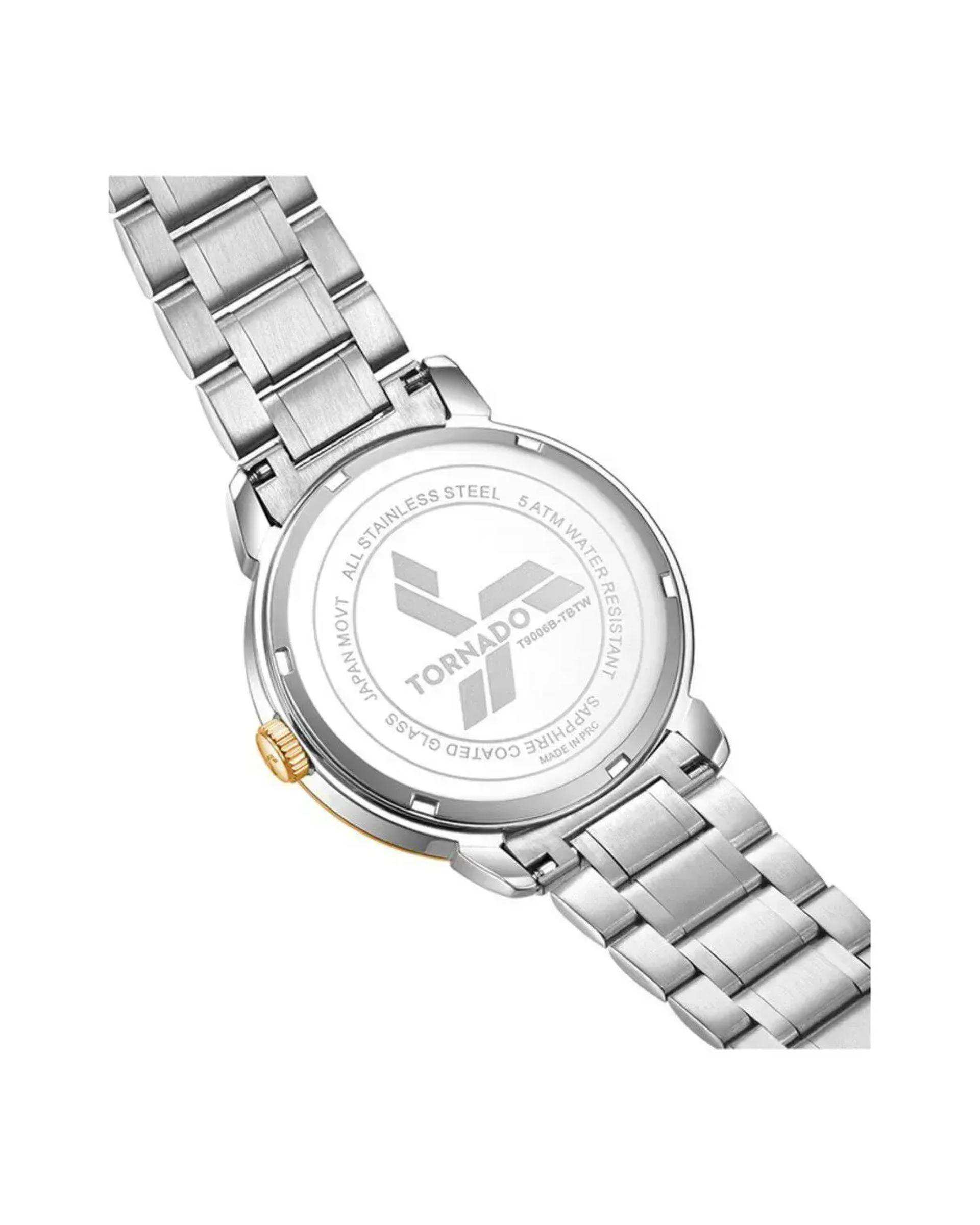 ساعت مچی مردانه عقربه ای تورنادو Tornado مدل T9006B-TBTW
