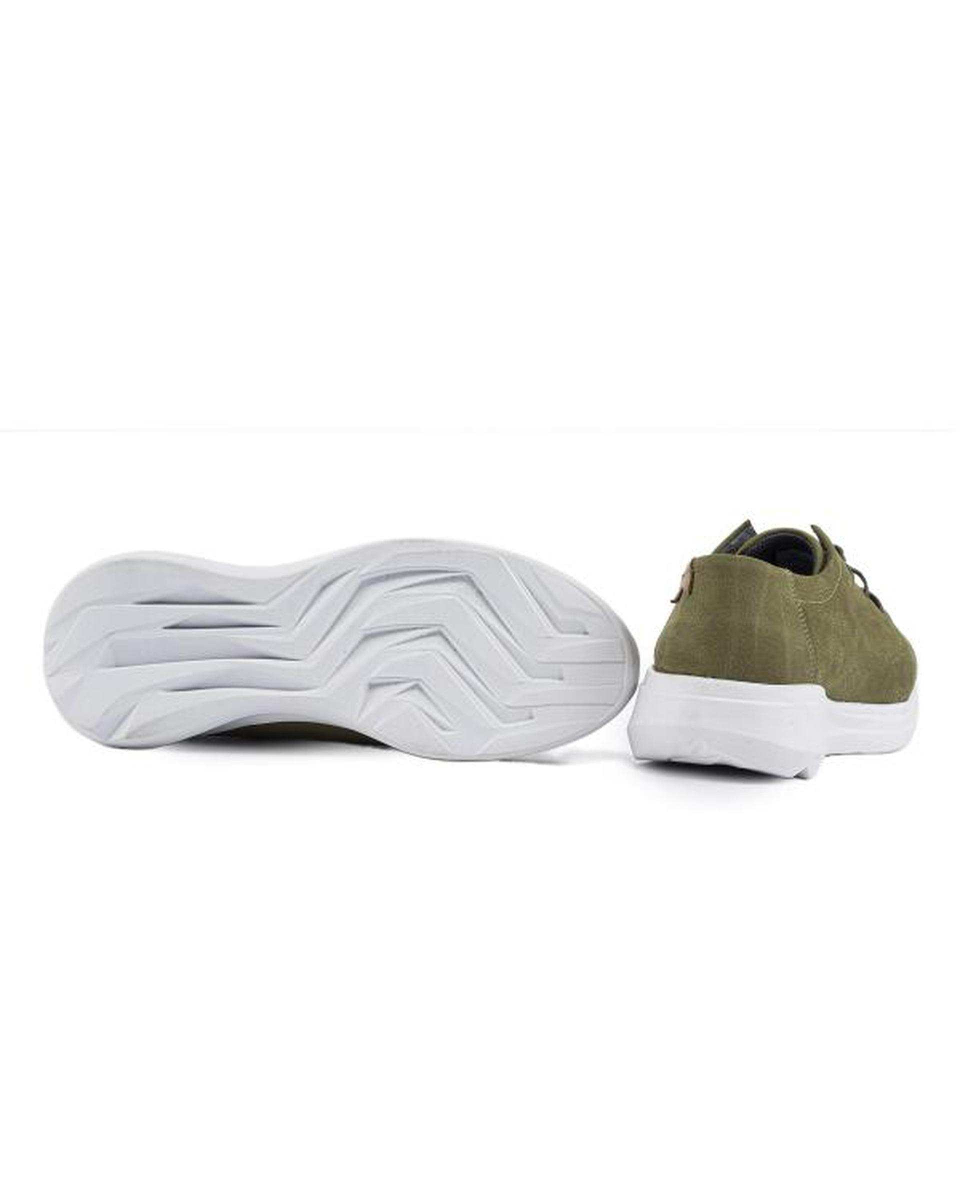 کفش چرم زنانه کژوال سبز زیتونی ایران طب Iran Teb مدل کمپر 204917