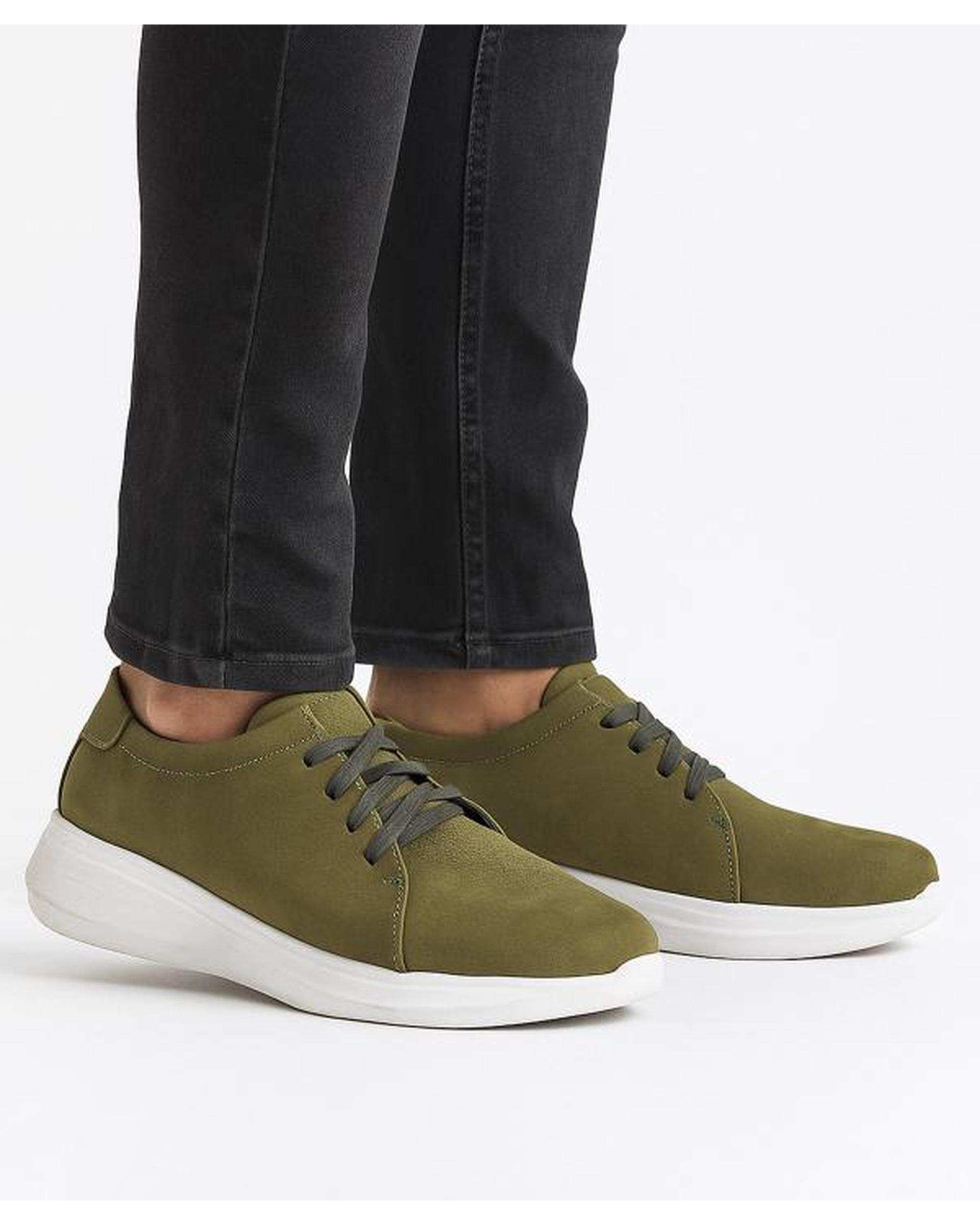 کفش چرم زنانه کژوال سبز زیتونی ایران طب Iran Teb مدل کمپر 204917