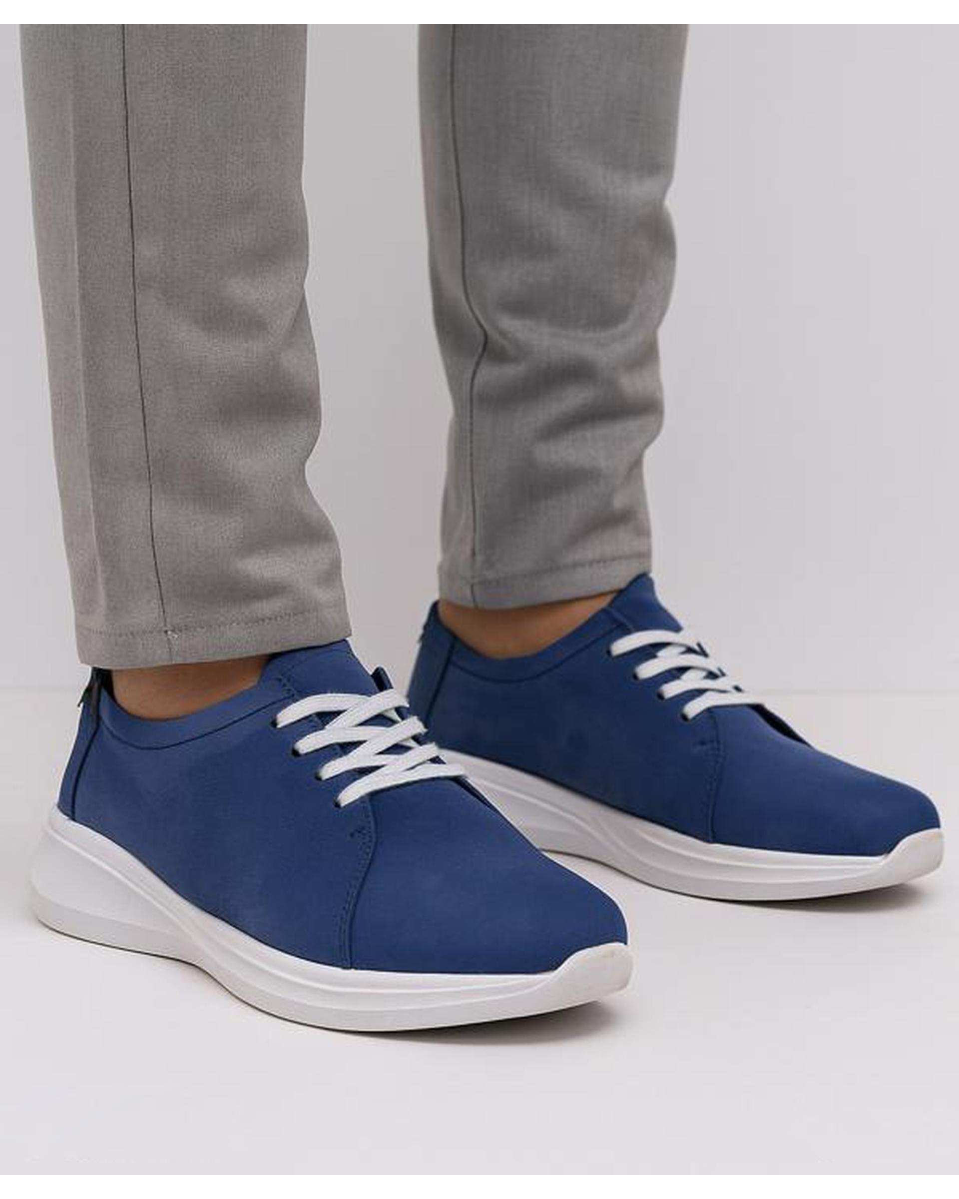 کفش چرم زنانه کژوال آبی ایران طب Iran Teb مدل کمپر 204917