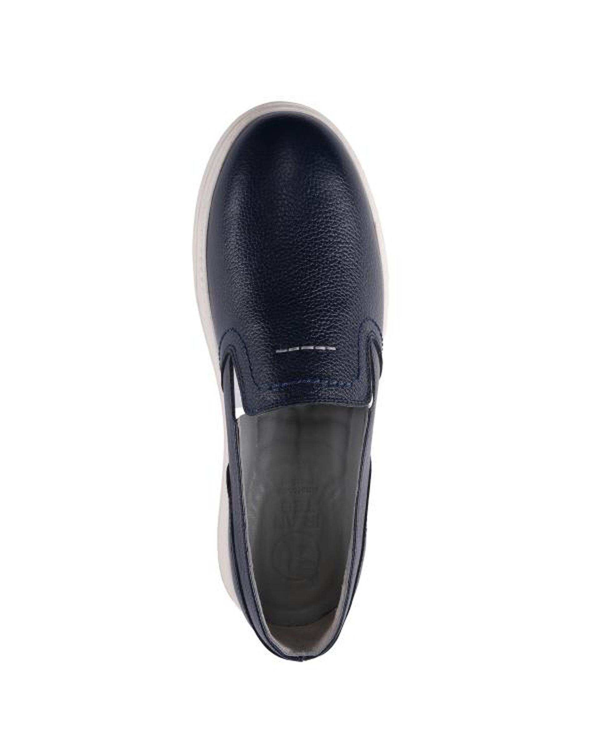 کفش چرم زنانه کژوال سرمه ای ایران طب Iran Teb مدل ونسا 204649