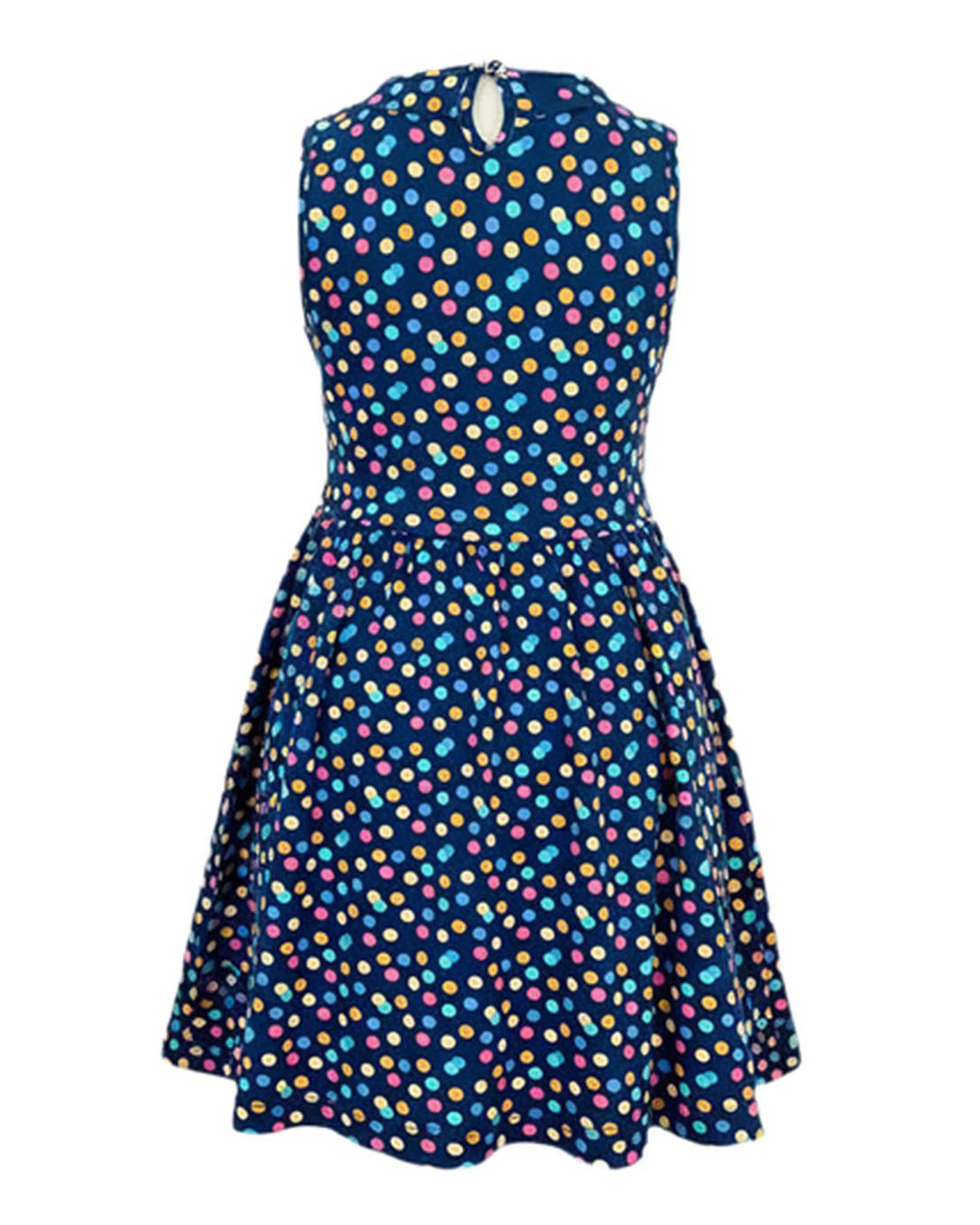 پیراهن دخترانه سرمه ای فیورلا Fiorella طرح توپی کد 35216