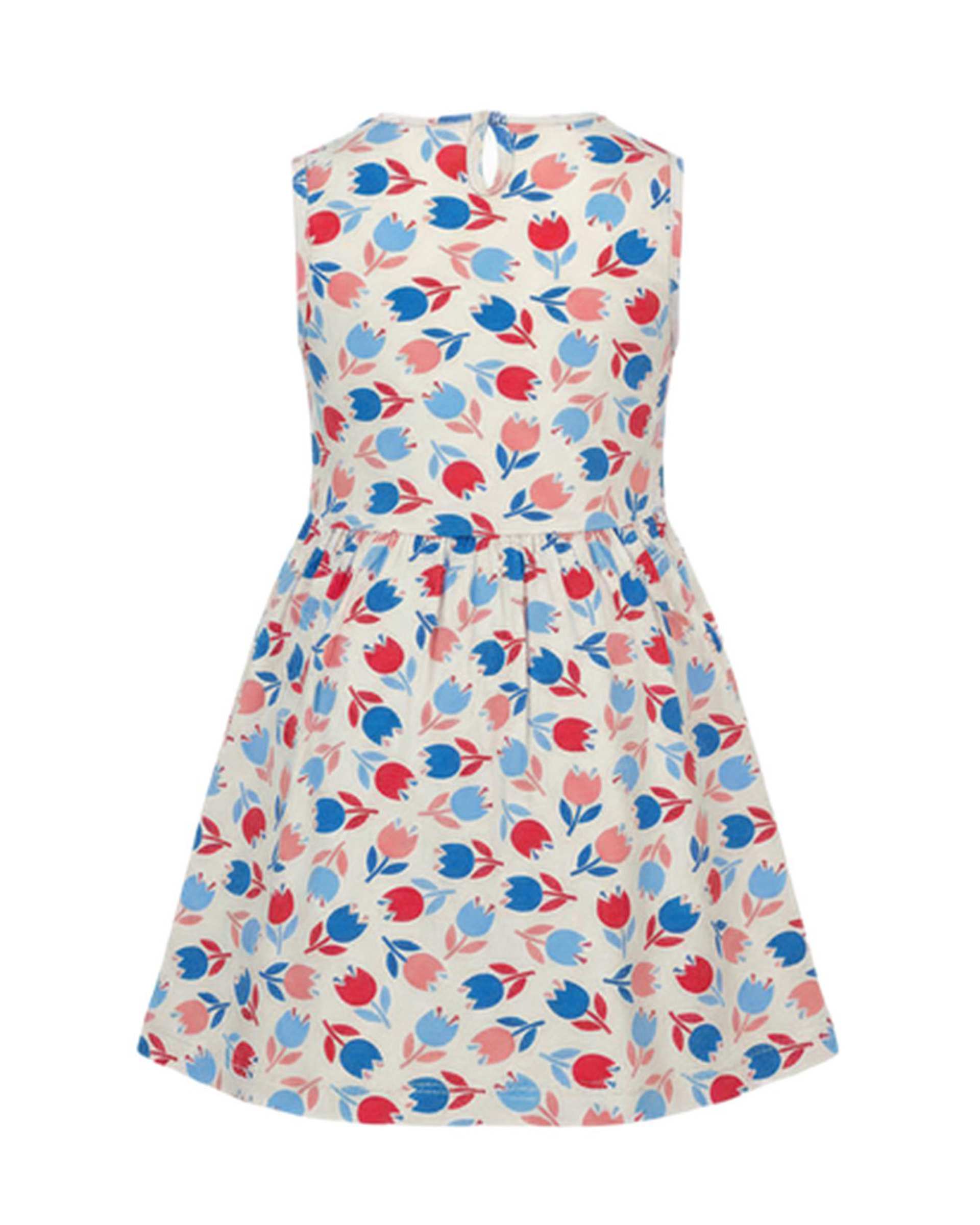 پیراهن دخترانه کرم فیورلا Fiorella طرح گل رز کد 35213