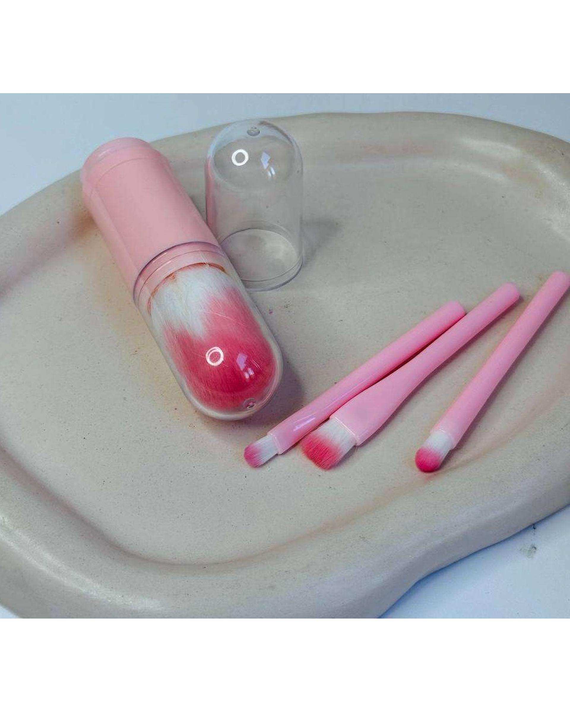 ست براش آرایشی مدل 4IN1 کپسولی بسته 4 عددی