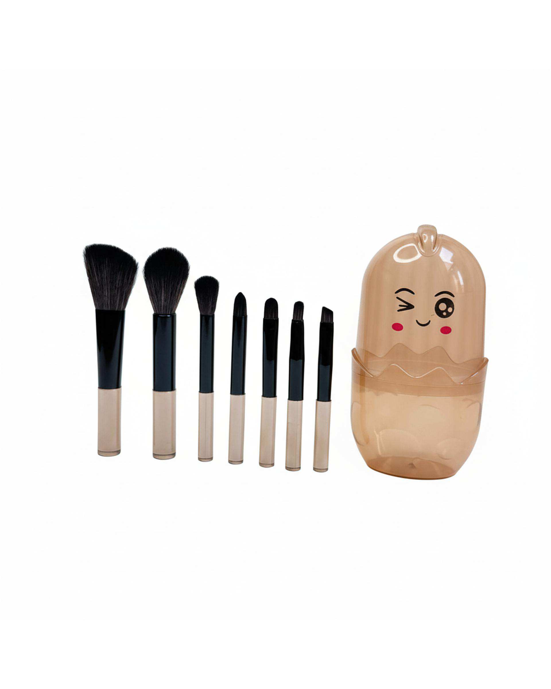 ست براش آرایشی شفاف طرح جوجه مجموعه ۷ عددی