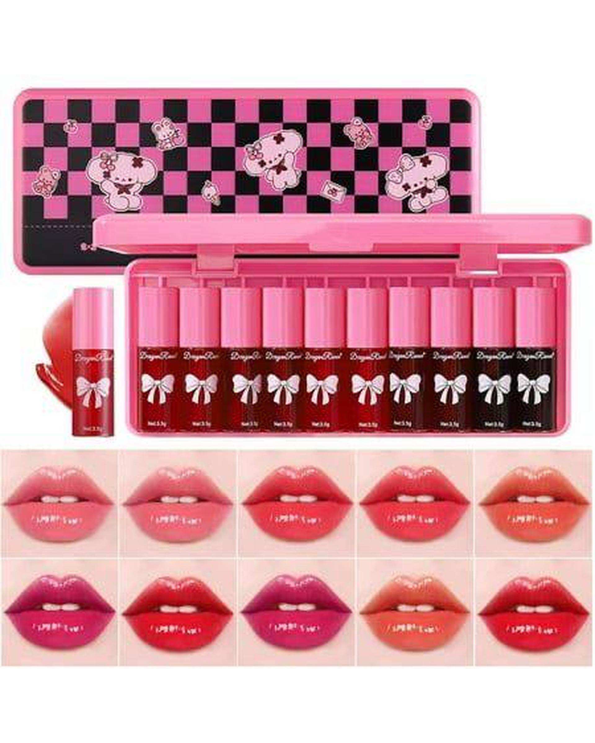 تینت لب و گونه دراگون رانی مدل Papillon بسته 10 عددی