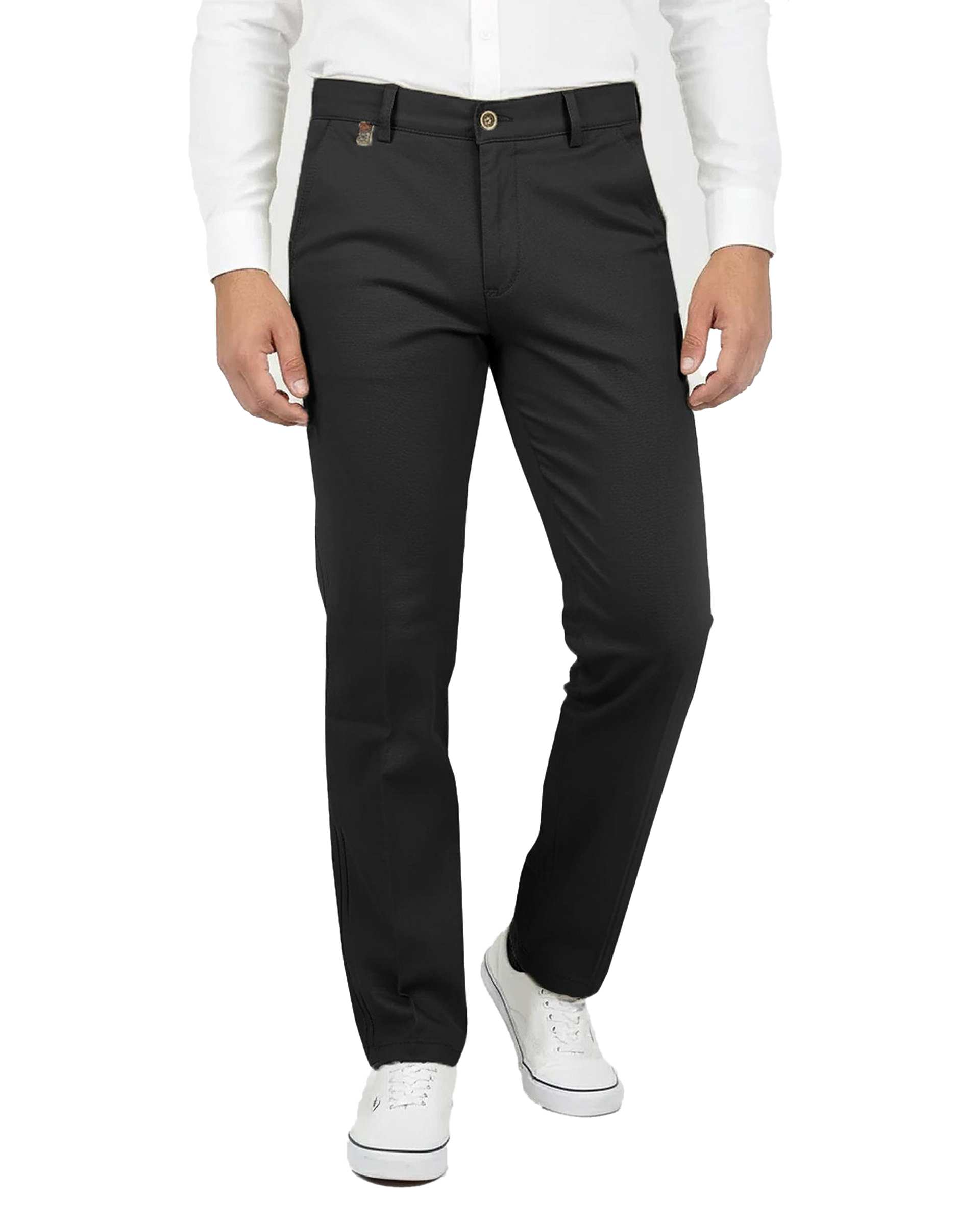 شلوار کتان مردانه مشکی یوسف Yoosef کد 203025