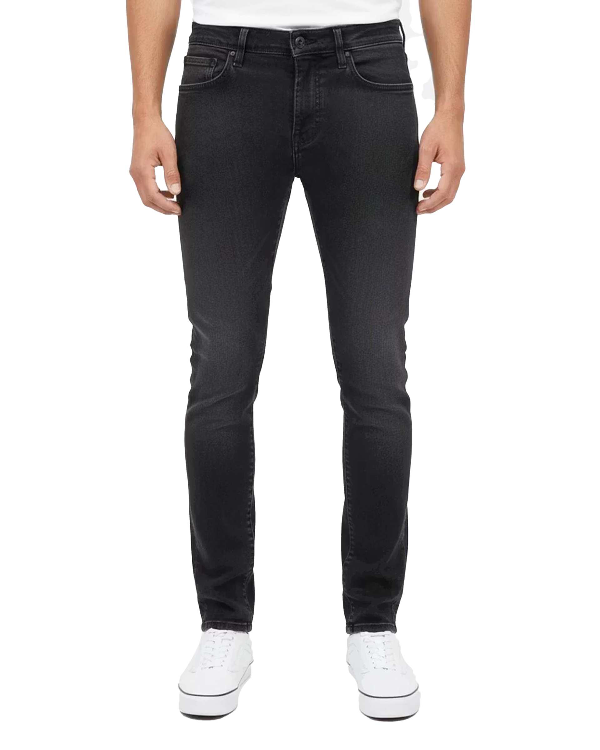 شلوار جین مردانه راسته زغالی یوسف Yoosef کد 201004