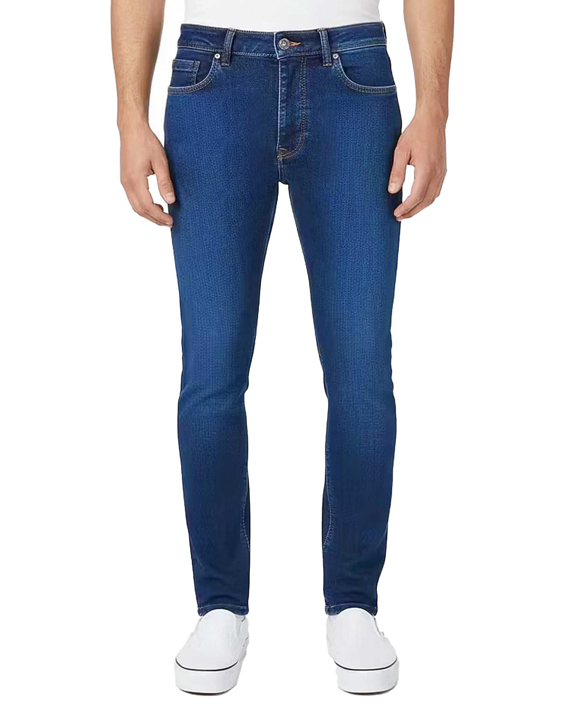 شلوار جین مردانه راسته آبی تیره یوسف Yoosef کد 201004