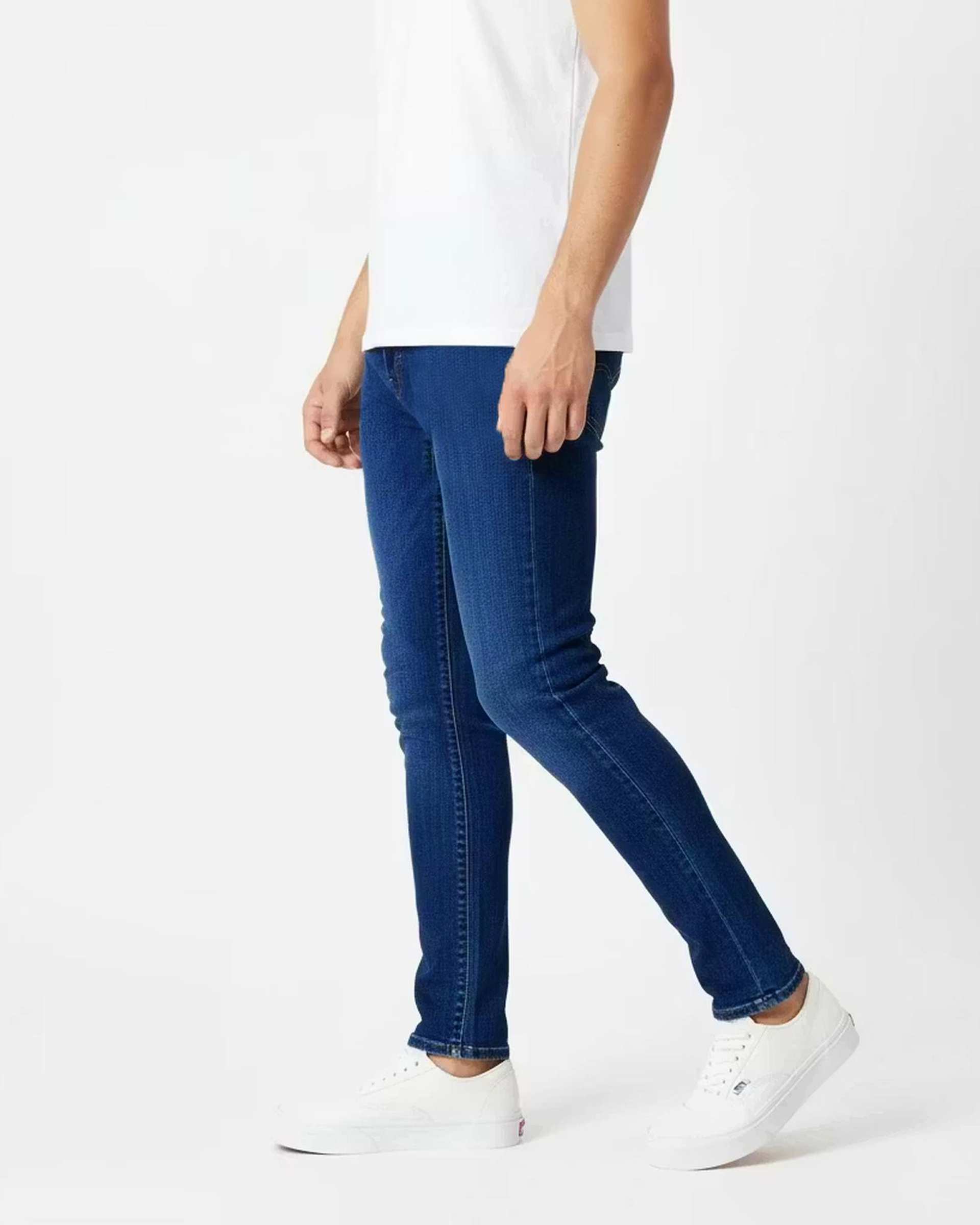 شلوار جین مردانه راسته آبی تیره یوسف Yoosef کد 201004