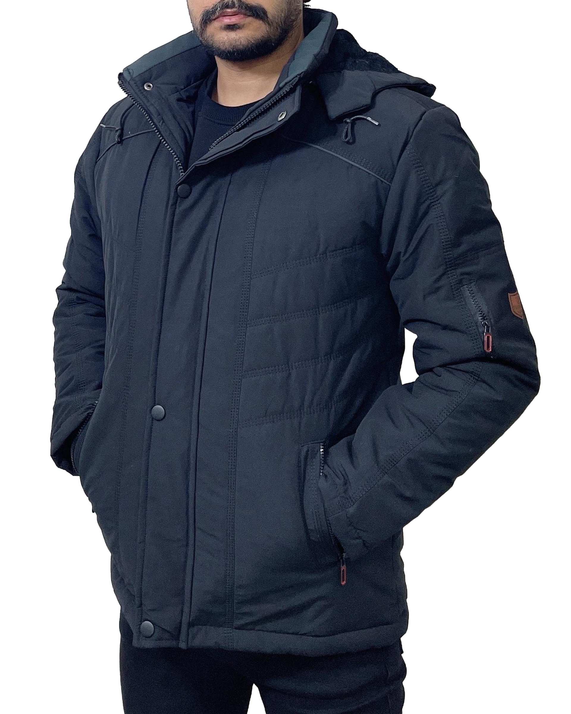 کاپشن مردانه ضد آب کورتکس مشکی دیورسو Diverso کد4833