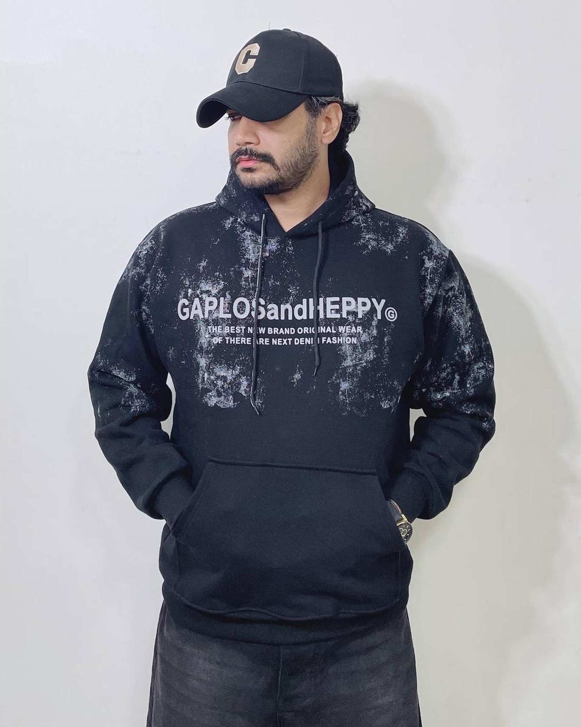 هودی مردانه مشکی دیورسو Diverso کد4838