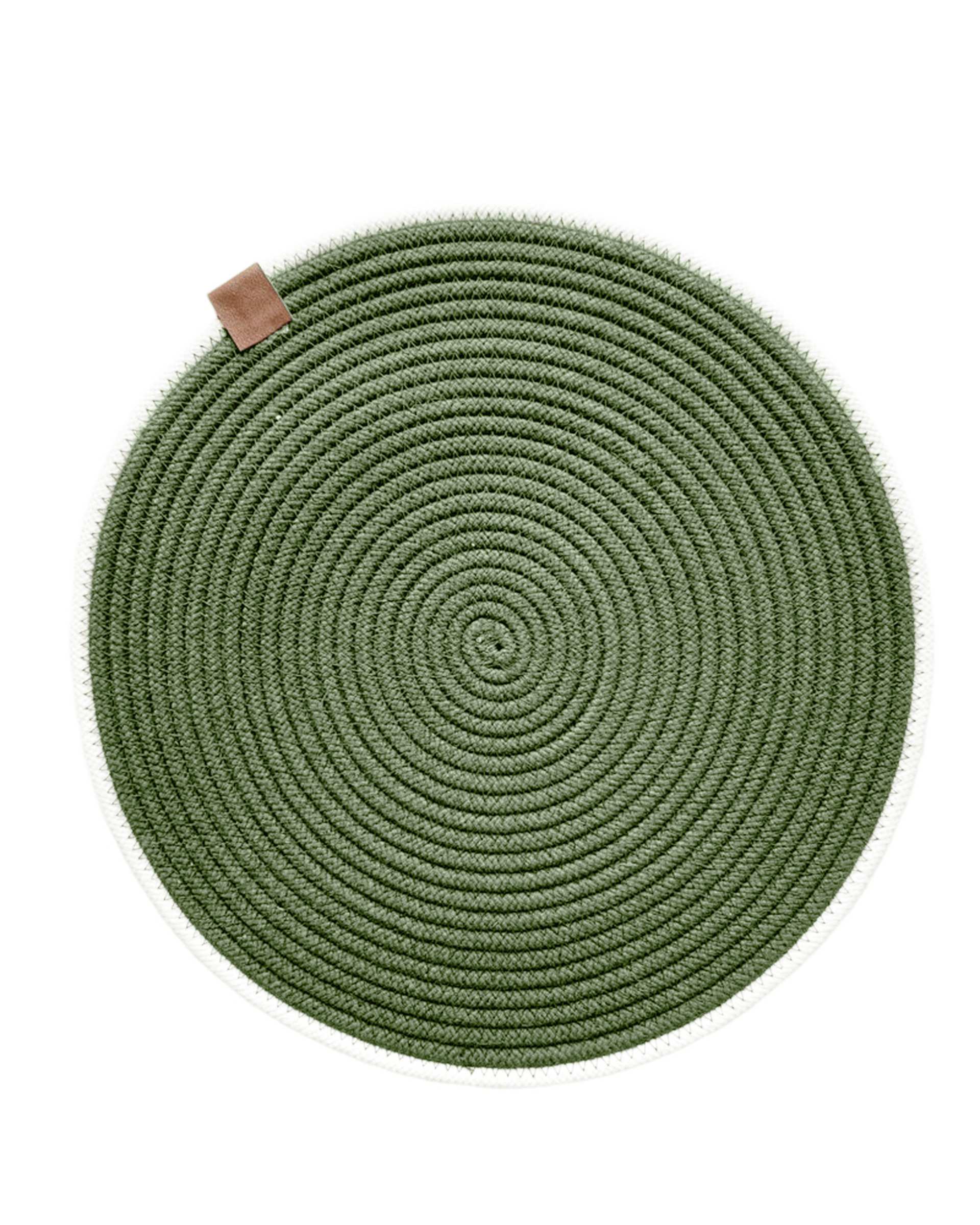 زیر بشقابی و زیر قابلمه ای سبز زیتونی کد TR_60