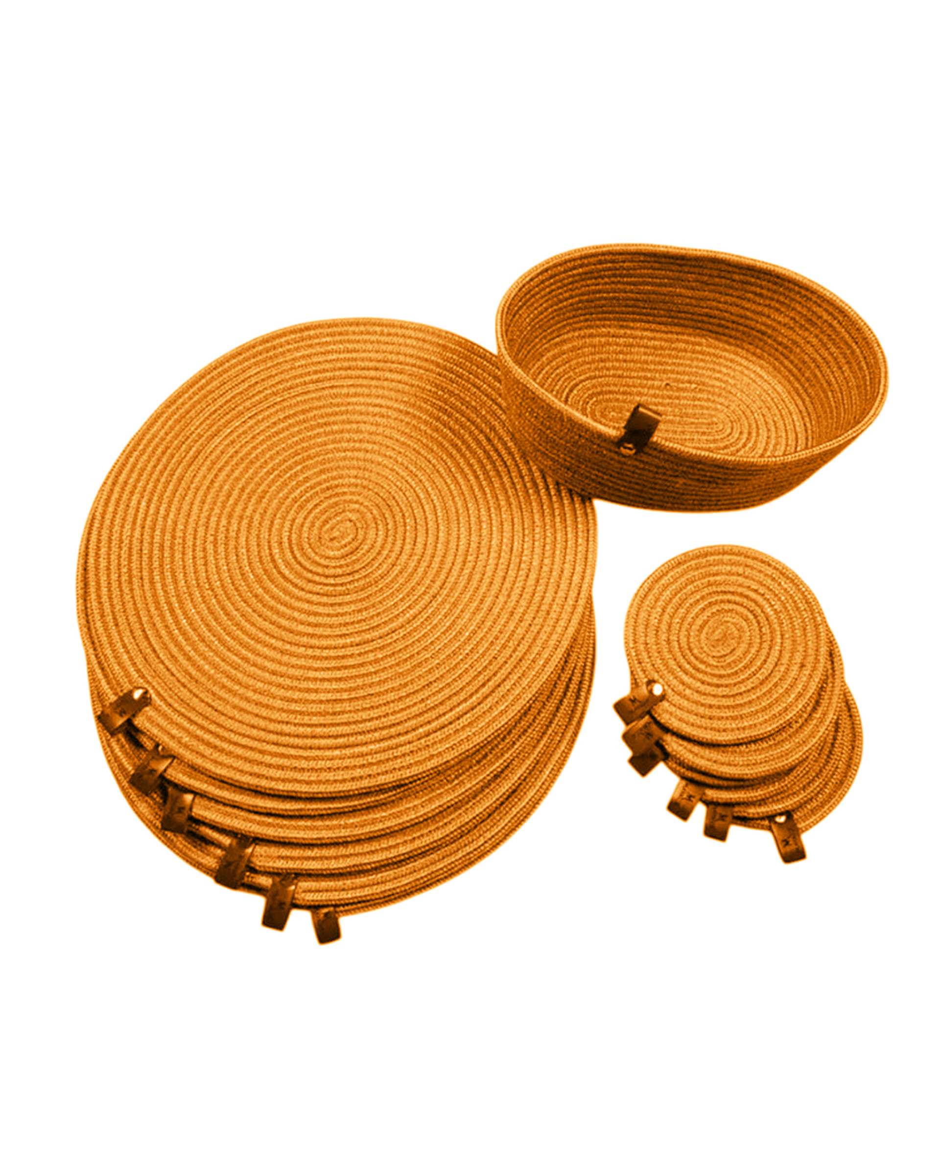 زیر بشقابی نارنجی مدل Yb4 بسته 13 عددی